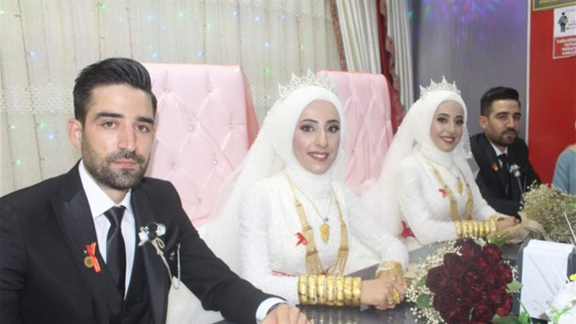 حدث مميّز في تركيا... زواج أخوين توأم من أختين توأم (فيديو)