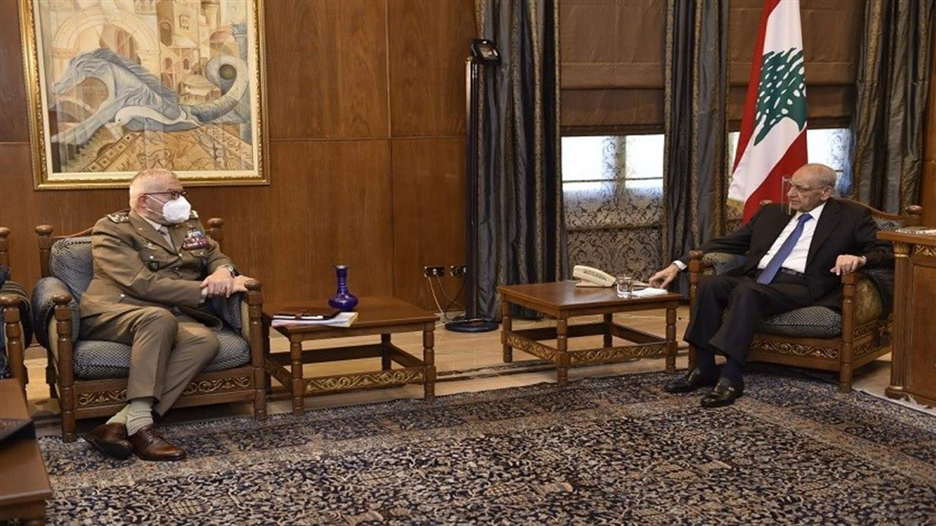 بري استقبل غراتسيانو وفرونتسكا وبخاري قدم التعازي برحيل الشيخ قبلان
