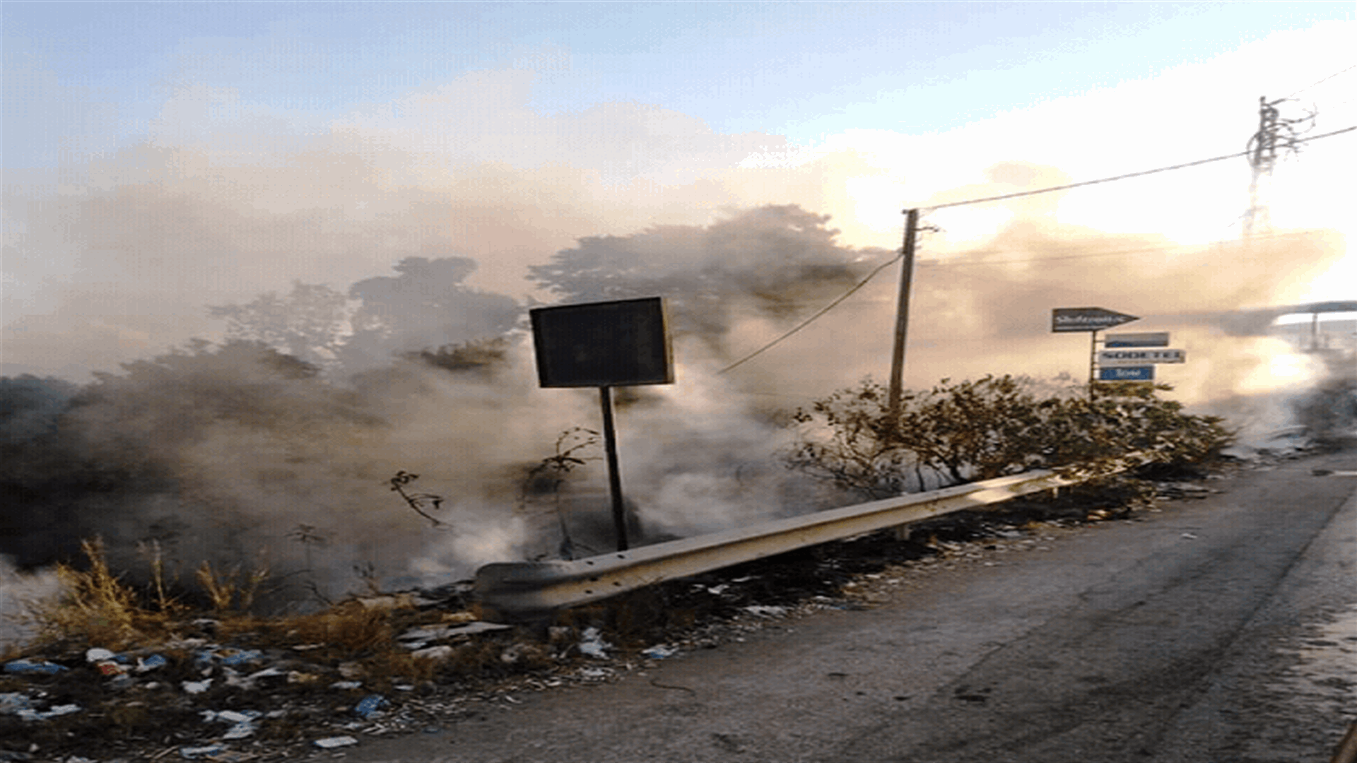إخماد حريق في بلدة الجديدة العكارية