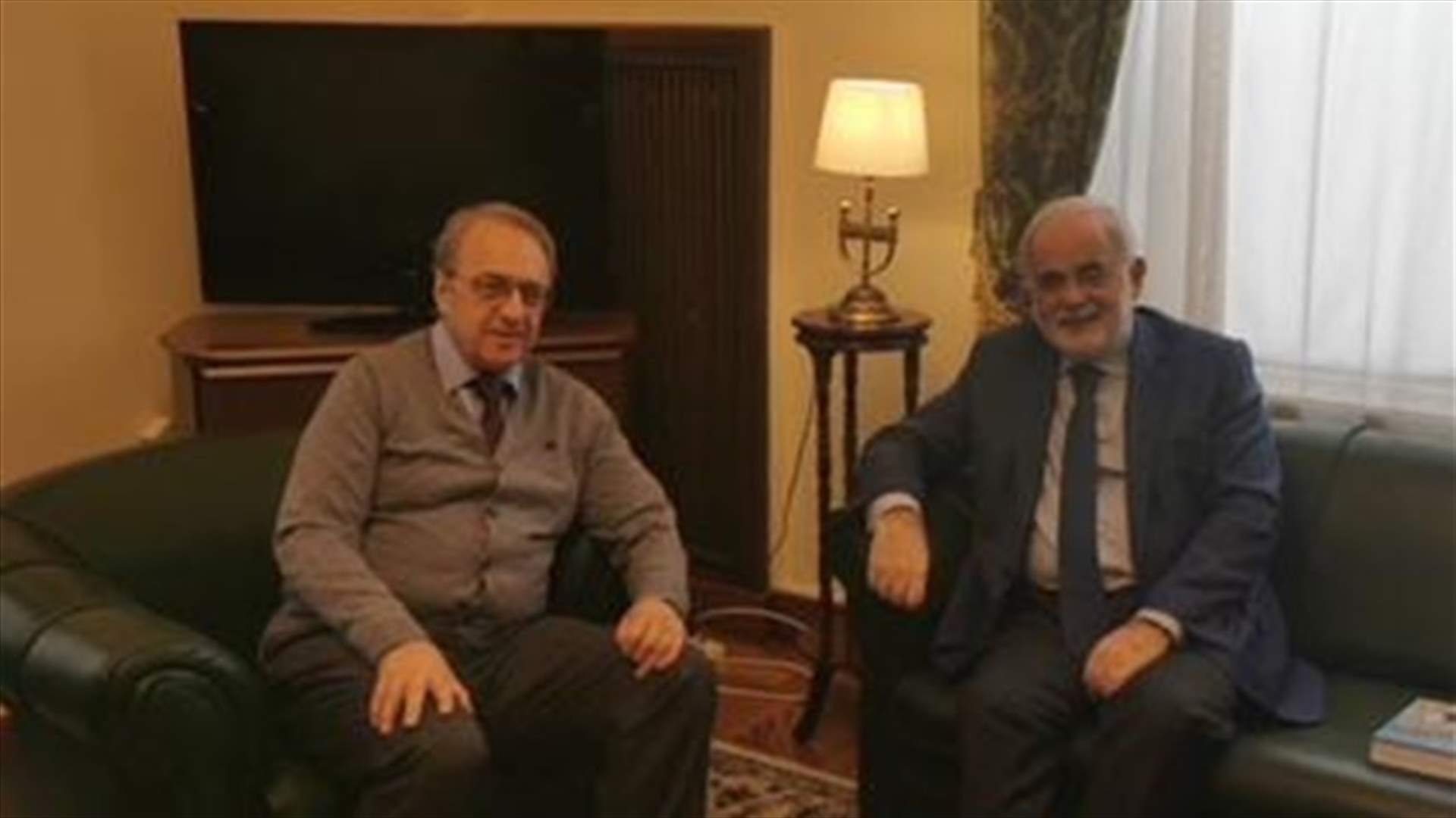 بوغدانوف التقى أبو زيد ورحب بتشكيل الحكومة
