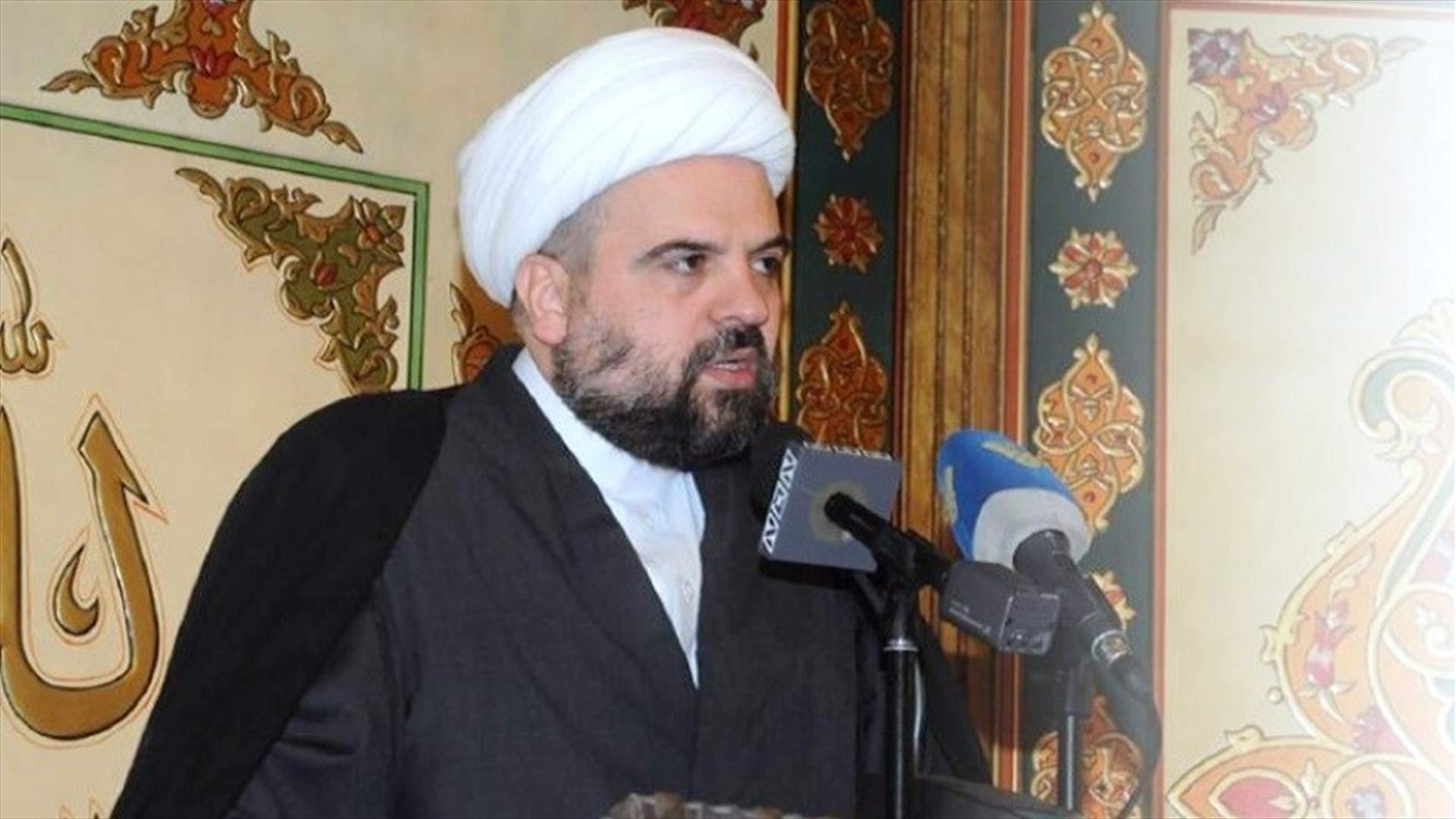 أحمد قبلان: الضرورة الوطنية تفترض تعزيز قوة الردع الثلاثية في وجه تل أبيب