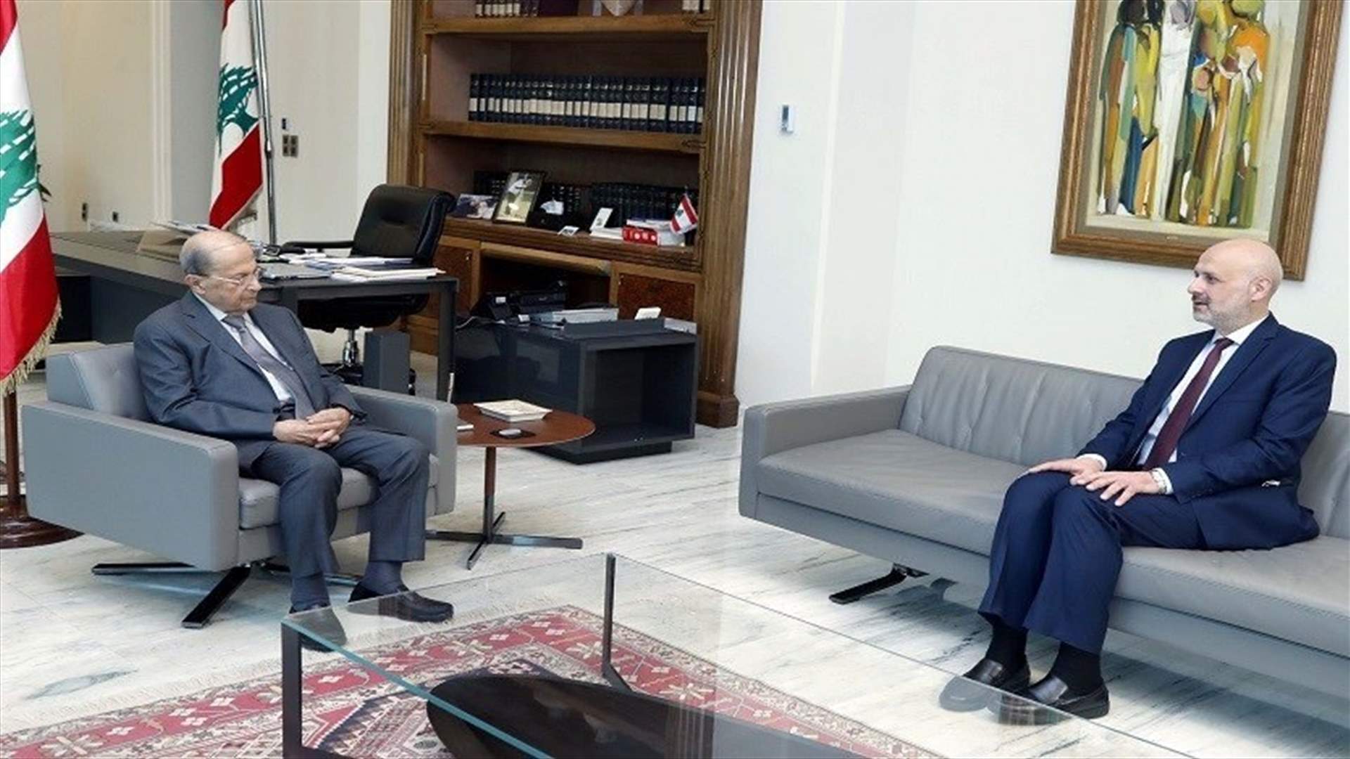 President Aoun meets with Mawlawi over parliamentary elections preparations