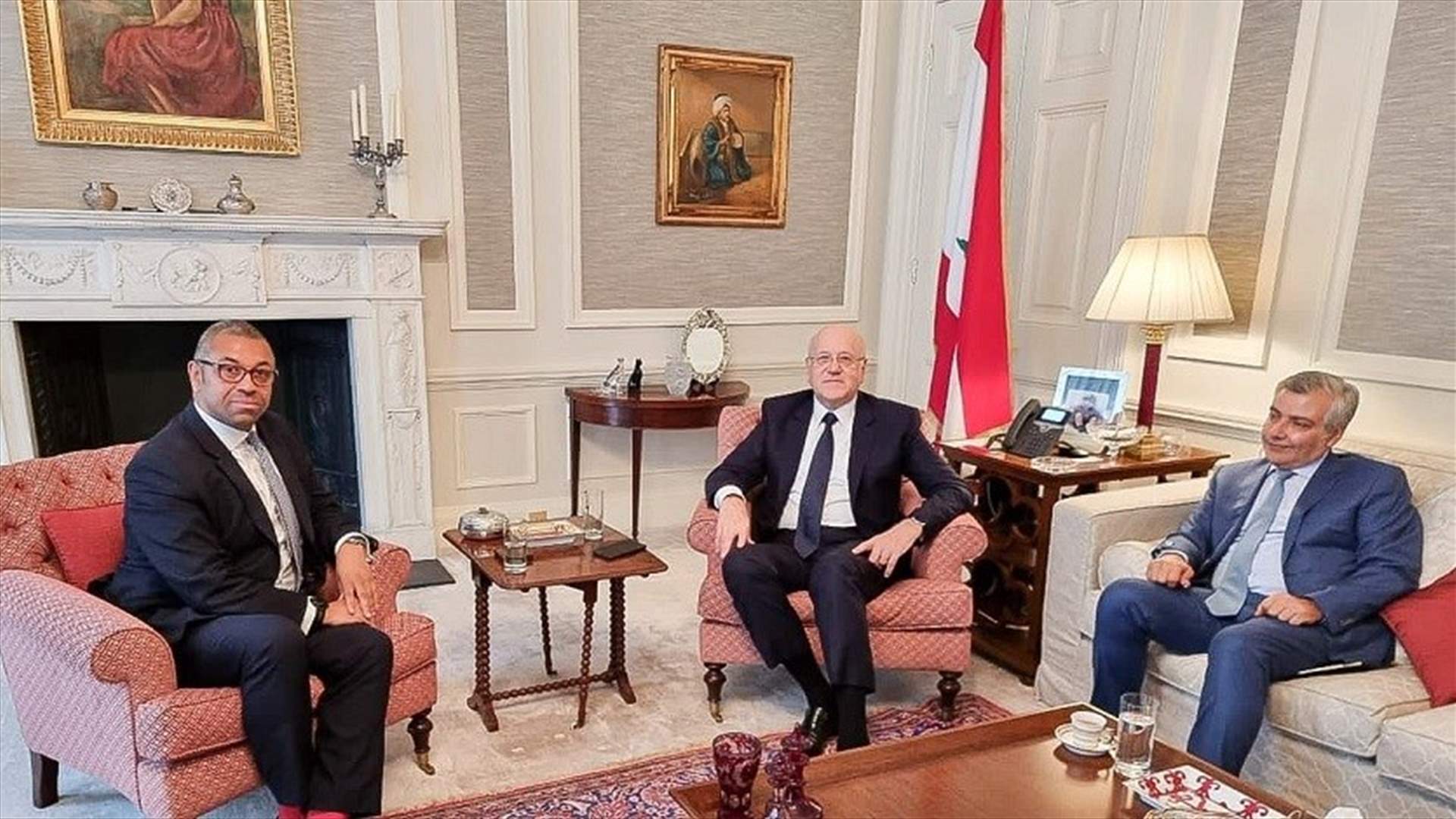 ميقاتي بحث مع الوزير البريطاني لشؤون الشرق الاوسط العلاقات الثنائية