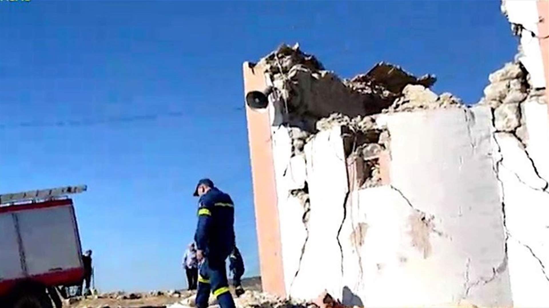 مقتل شخص إثر انهيار قبة كنيسة بسبب زلزال جزيرة كريت