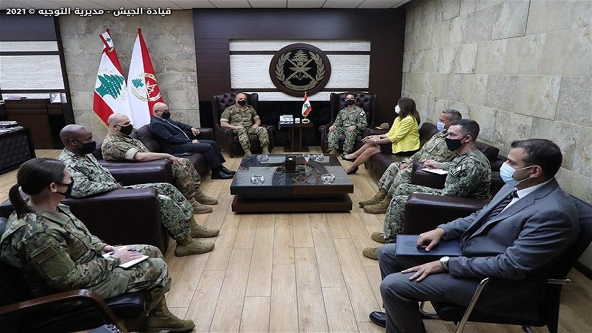 قائد الجيش التقى رئيس أركان الدفاع الايطالي وقائد القوات البحرية الأميركية