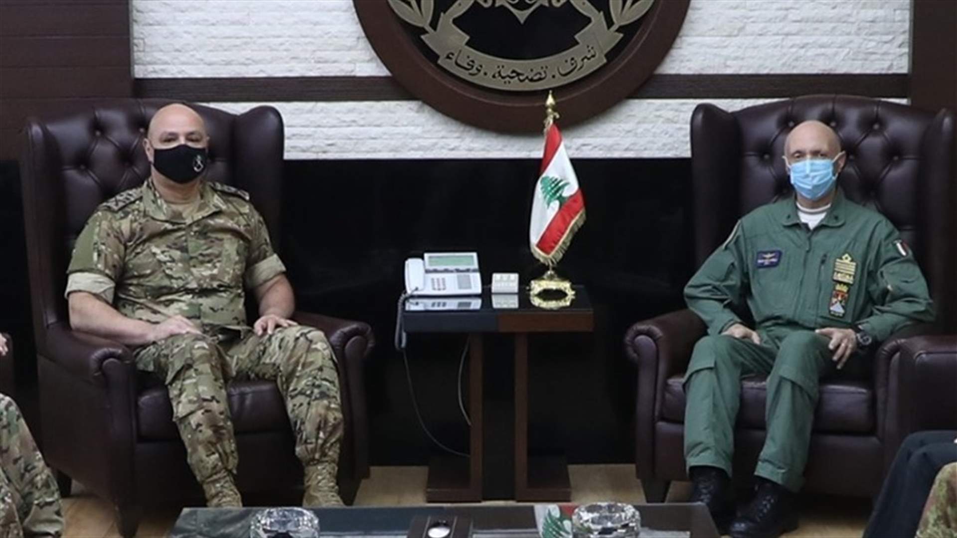 Army Commander meets Italian Chief of Defense, US Naval Forces Commander