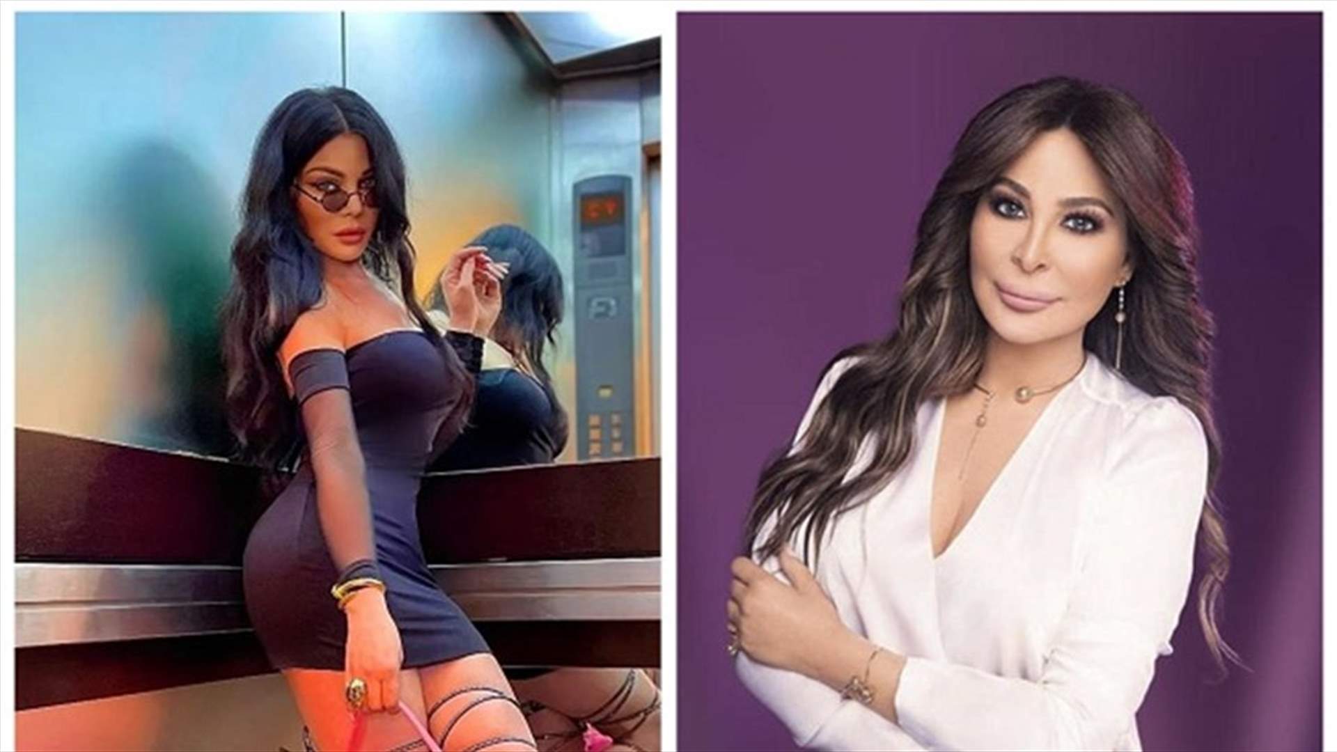 إليسا تزور هيفاء وهبي في منزلها ببيروت... أجواء لطيفة وقالب حلوى (فيديو)