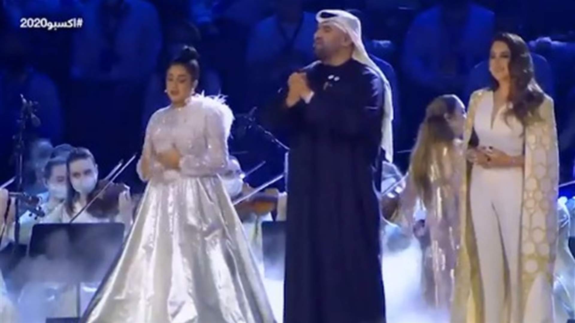 اللبنانية ميسا قرعة زيّنت إفتتاح &quot;إكسبو 2020&quot; بصوتها العذب... وغنّت مع حسين الجسمي وألماس