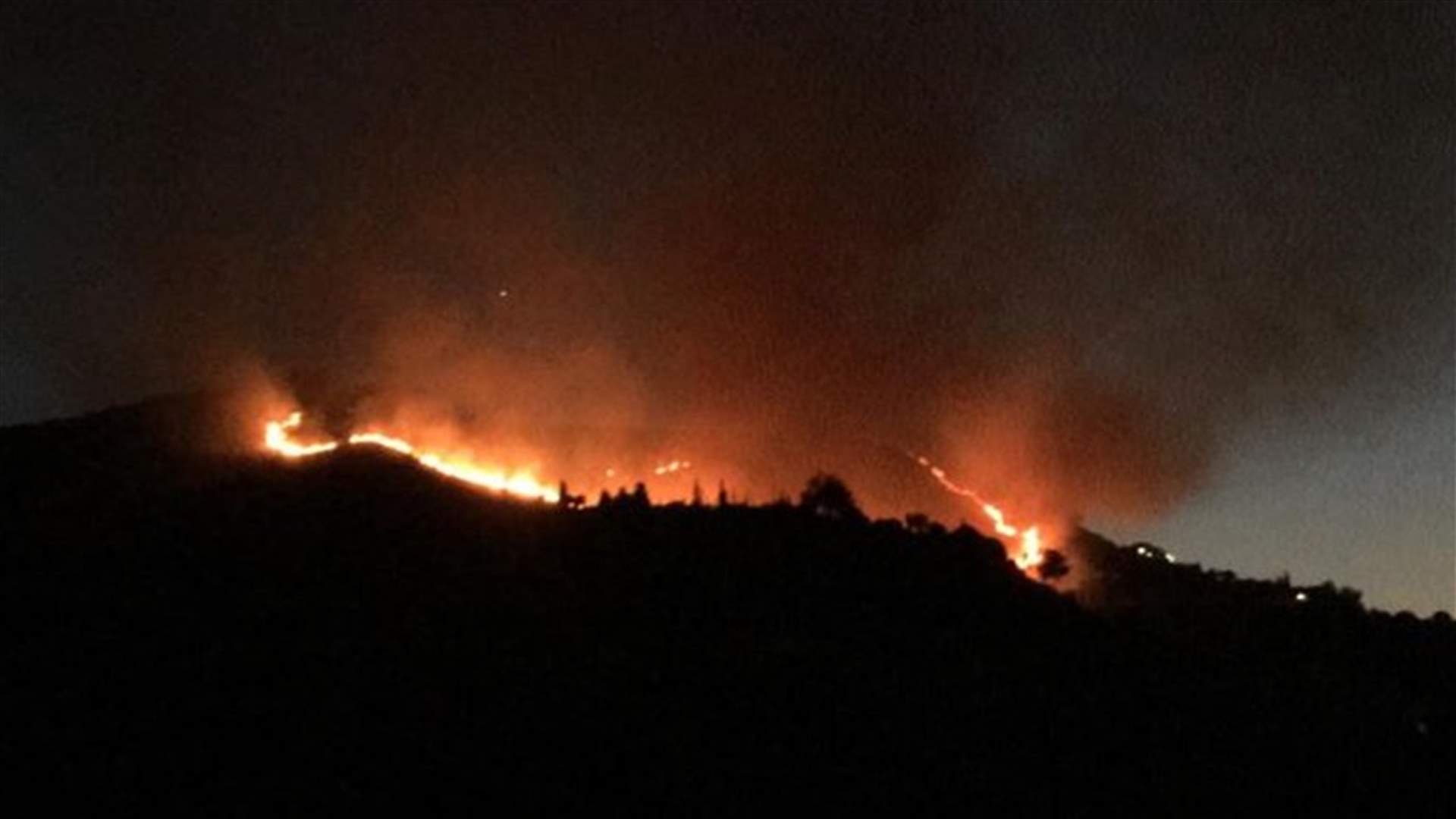 حريق في خراج بلدات كروم عرب ومشحا وخريبة الجندي