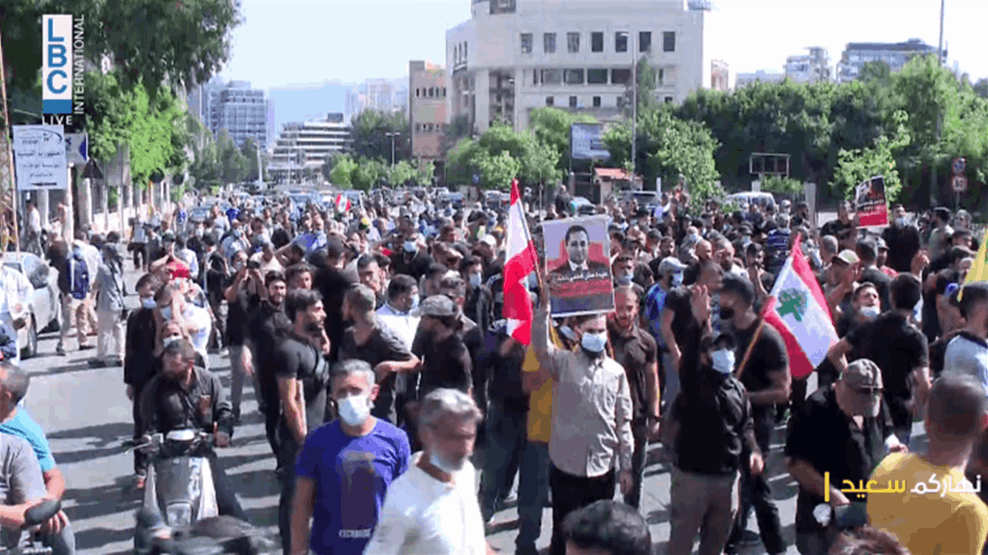 انطلاق مسيرة من أمام قصر العدل باتجاه المتحف