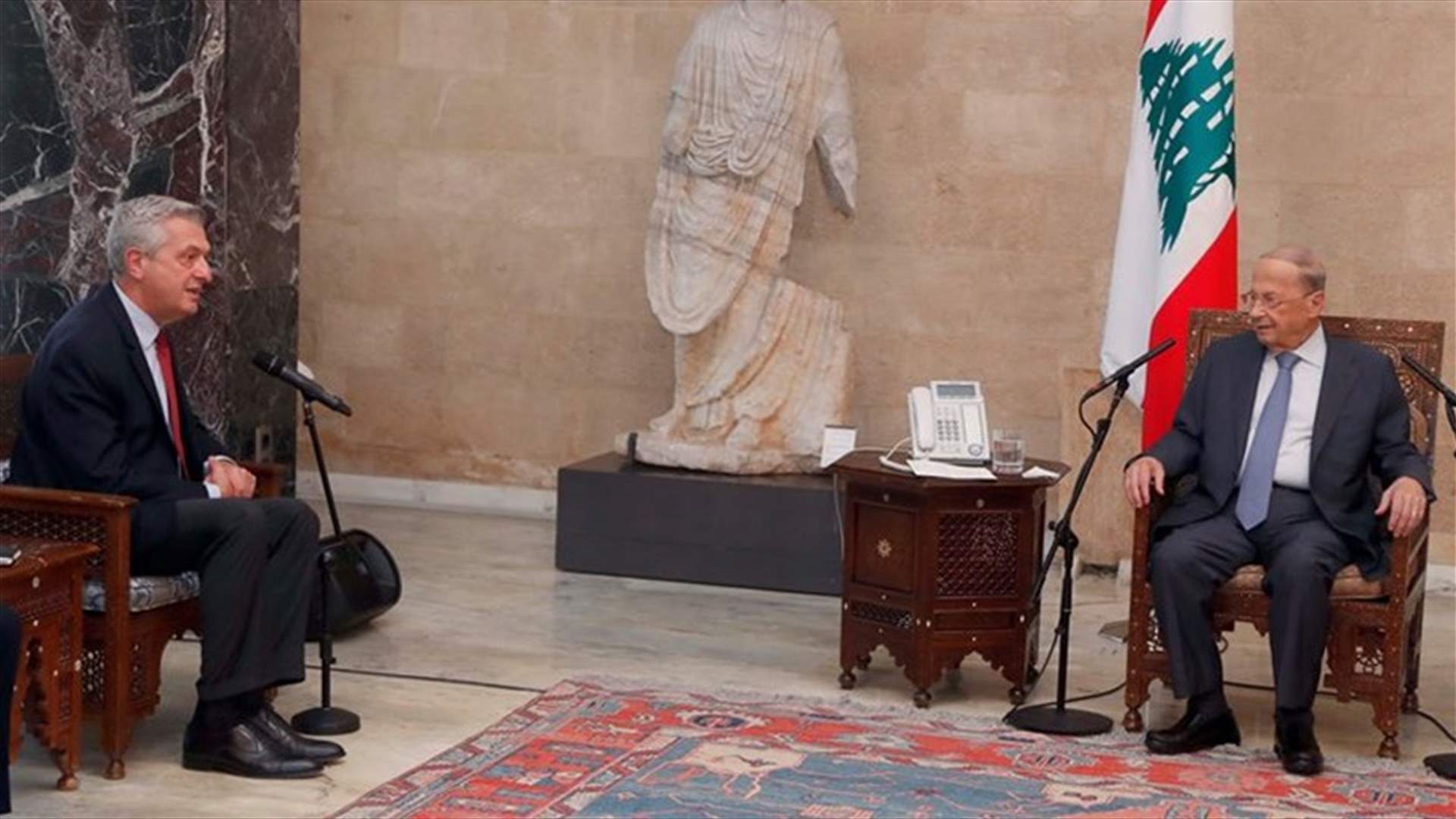 عون لغراندي: لتأمين ظروف عودة النازحين السوريين