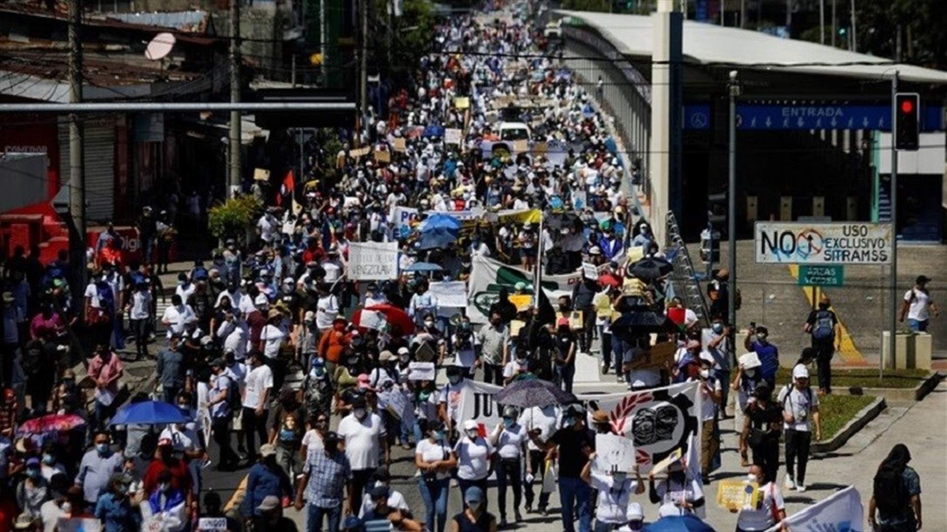 Thousands in El Salvador join protests against Bukele government