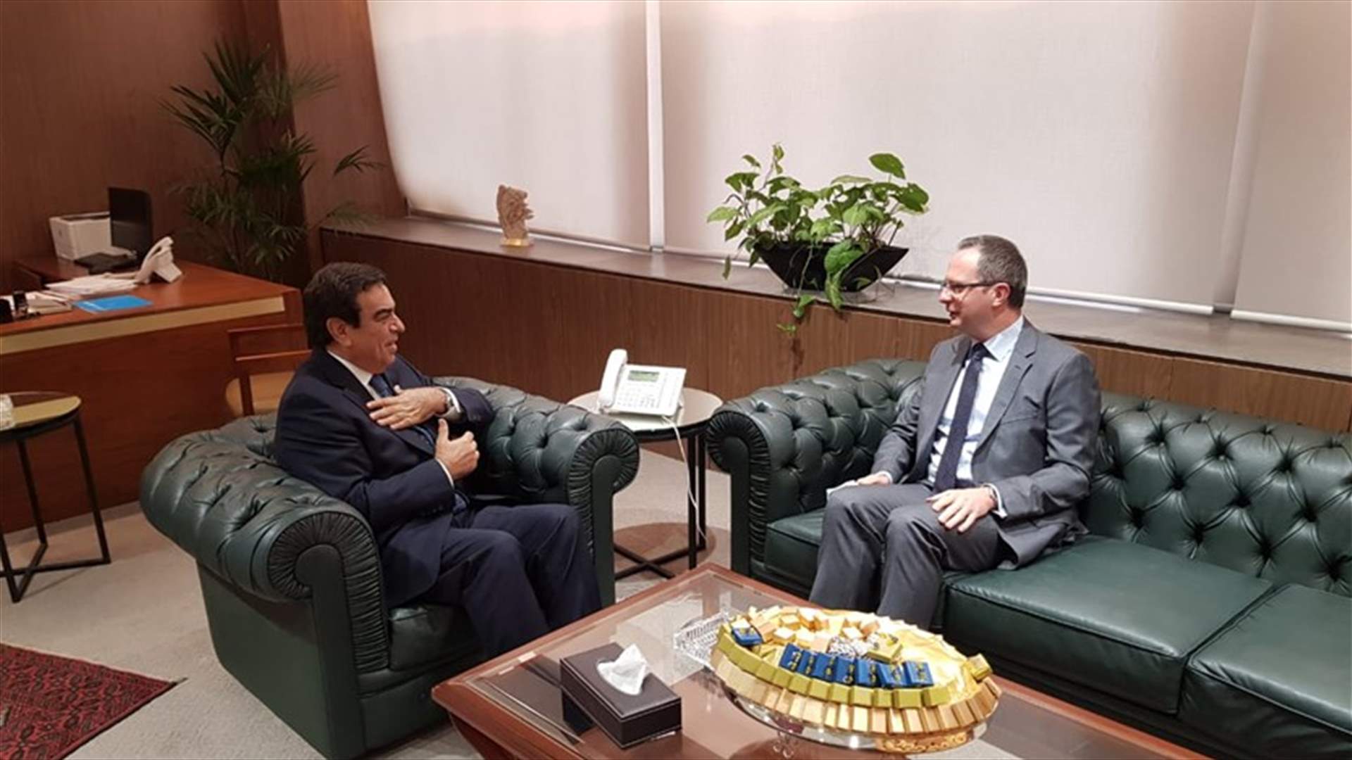 قرداحي التقى السفير التركي وبحث في التعاون والعلاقات المشتركة بين البلدين