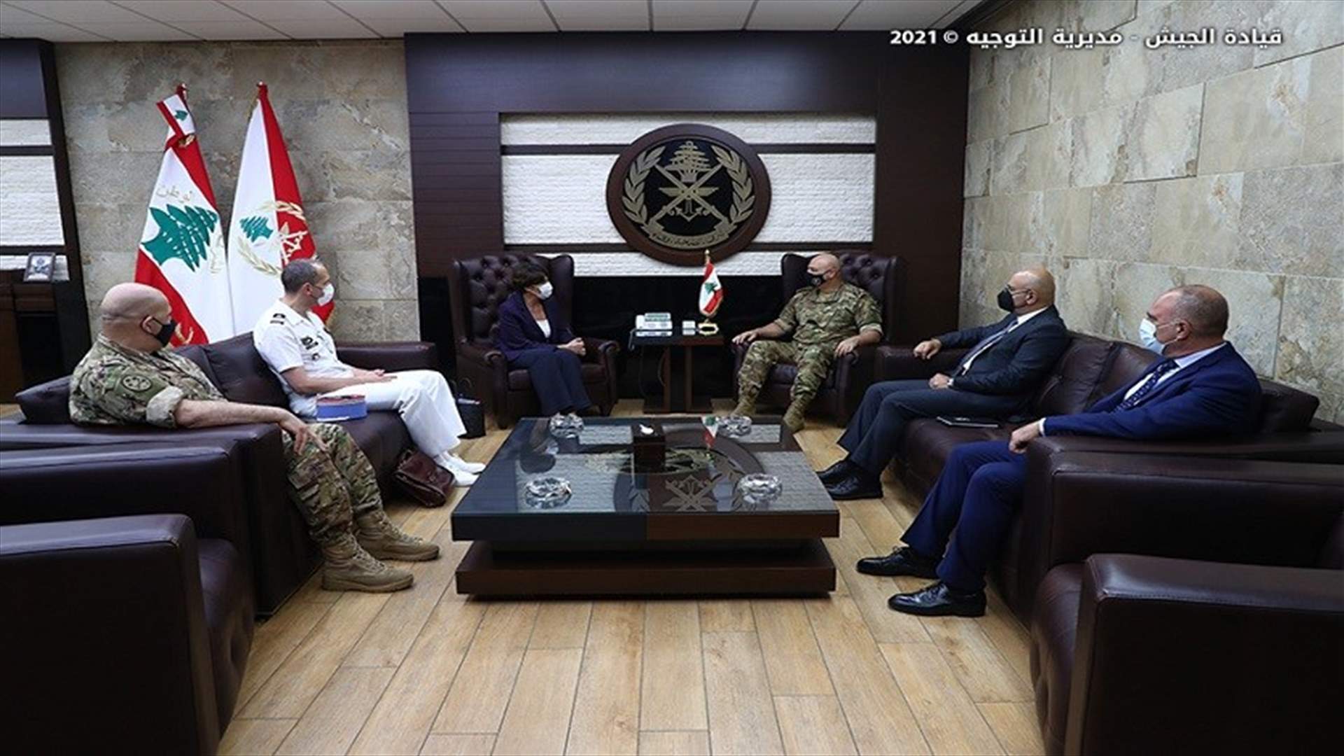 قائد الجيش استقبل السفيرة الفرنسية والملحق العسكري التركي