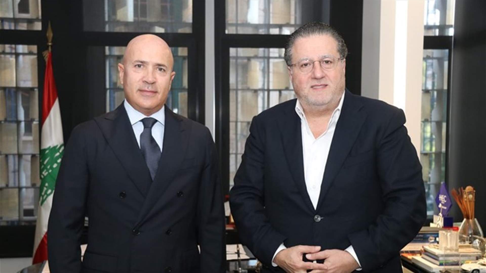 شقير بحث وسفير الارجنتين في سبل تنمية العلاقات الاقتصادية وتعزيز التعاون بين القطاع الخاص في البلدين