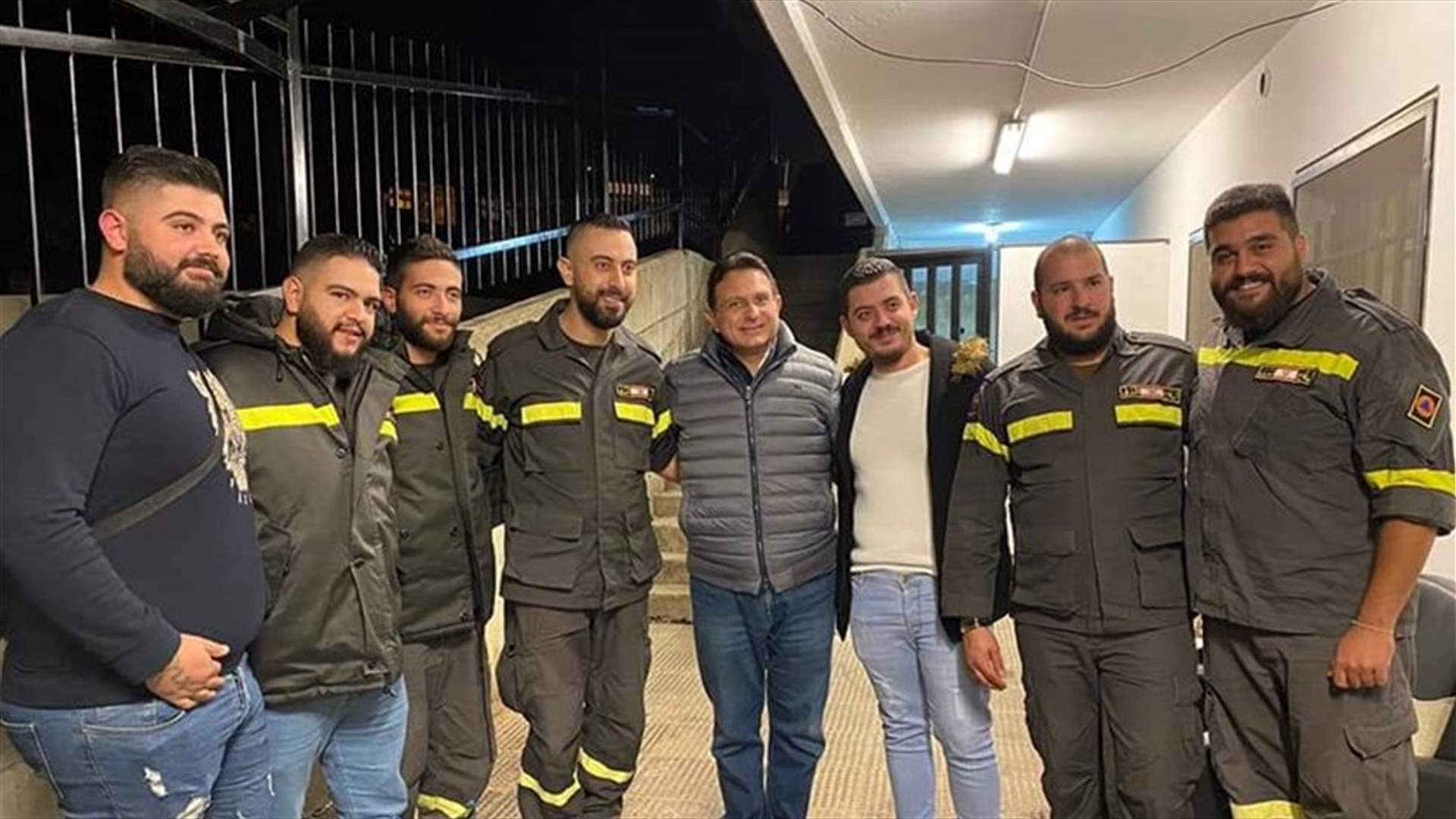 الخازن جال في مركز الدفاع المدني في حراجل