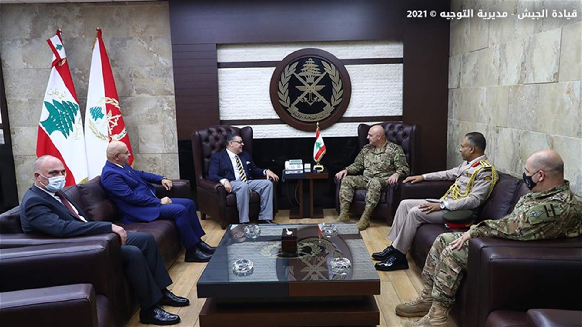 قائد الجيش استقبل السفير المصري في لبنان