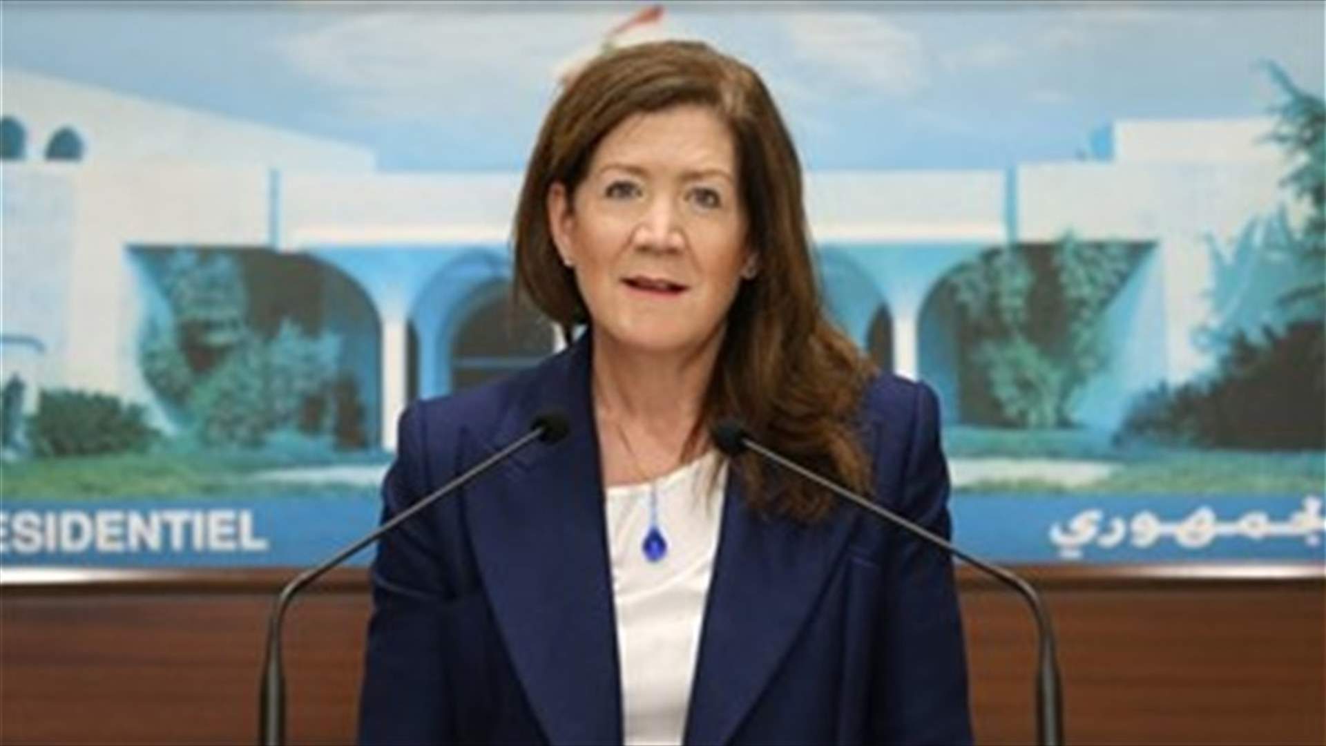 Ambassador Dorothy Shea oversees a donation of medications to the H&ocirc;pital Psychiatrique de la Croix