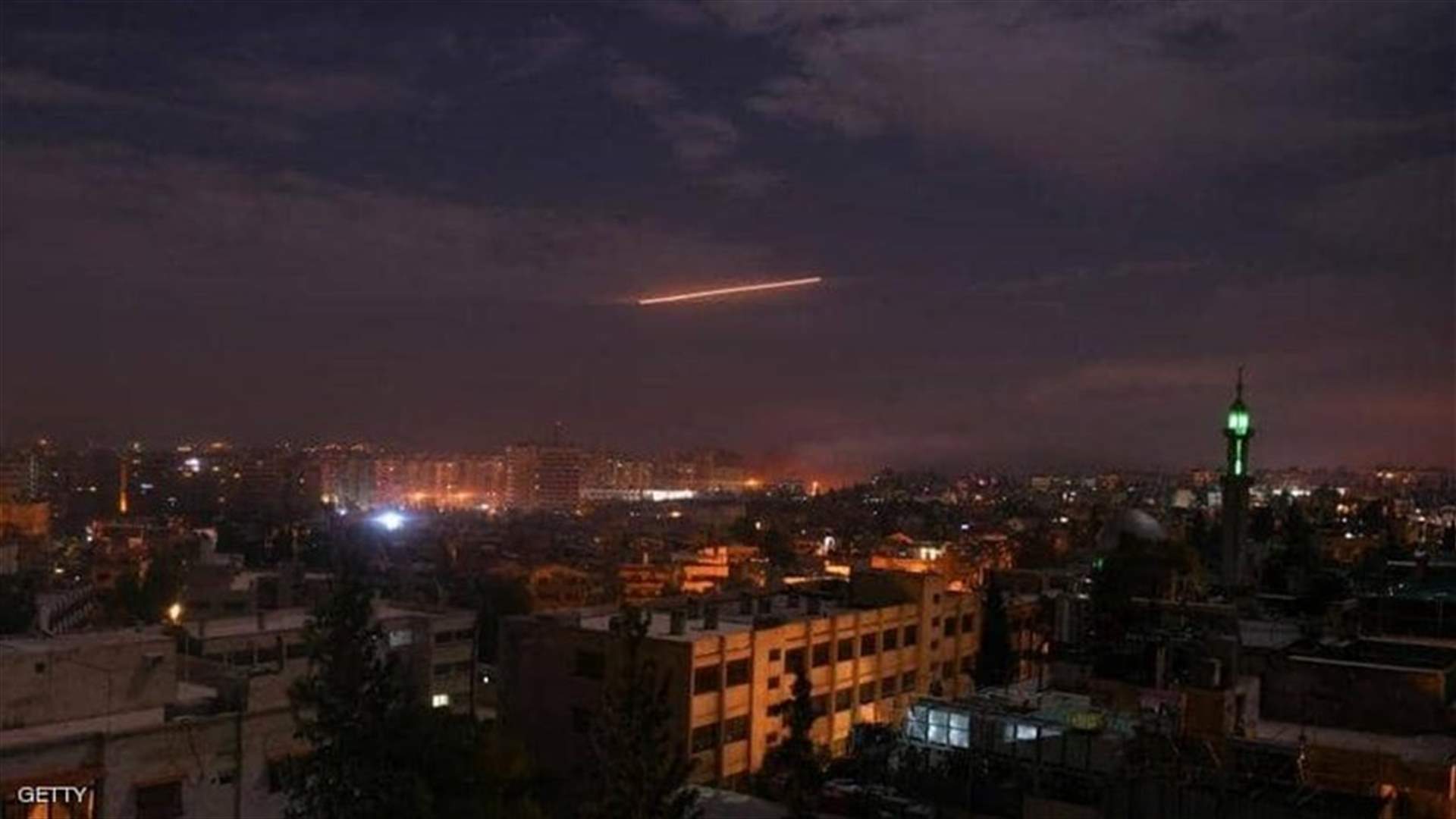 Syrian air defenses intercept Israeli missiles aimed at Damascus area