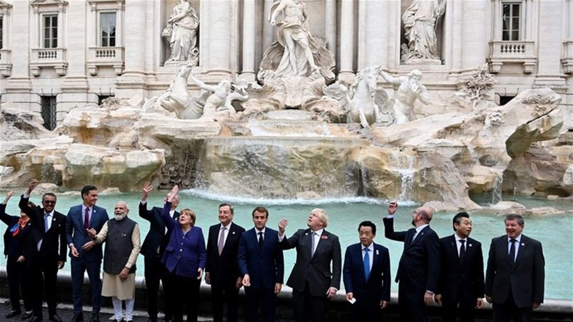 Made a wish&#63; G20 leaders toss coin into Trevi Fountain