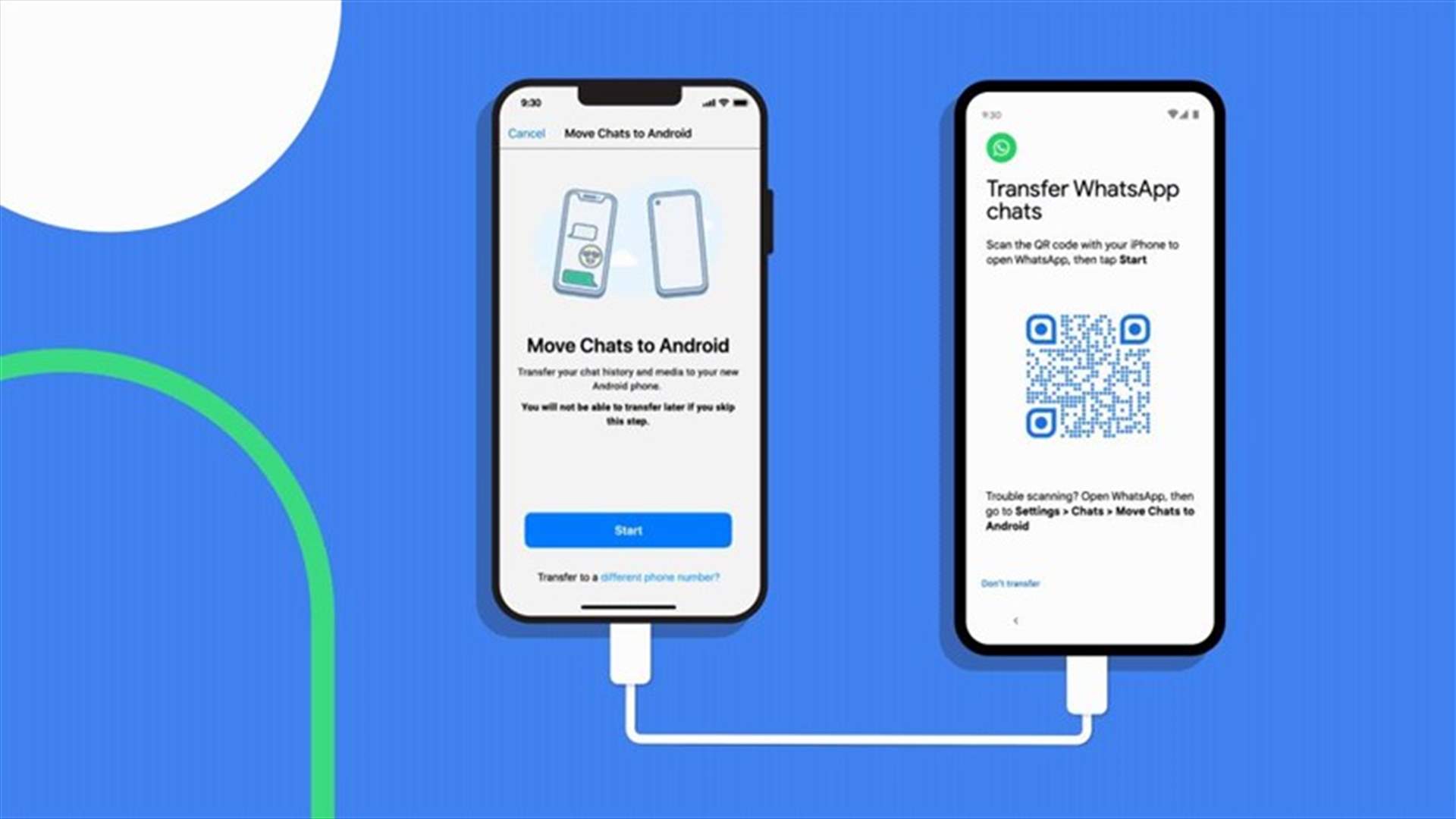 &quot;واتساب&quot; يتيح نقل البيانات من &quot;iOS&quot;  إلى أجهزة &quot;أندرويد&quot;