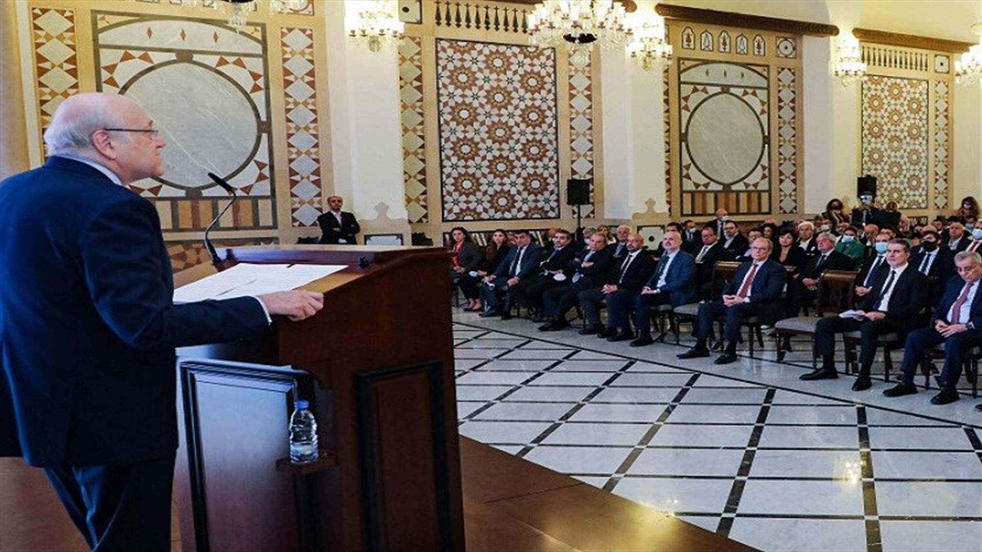 مصادر حكومية لـ&quot;الجمهورية&quot;: ميقاتي عبّر بكلمته امس عما يمكن للحكومة ان تعلنه في حال انعقادها