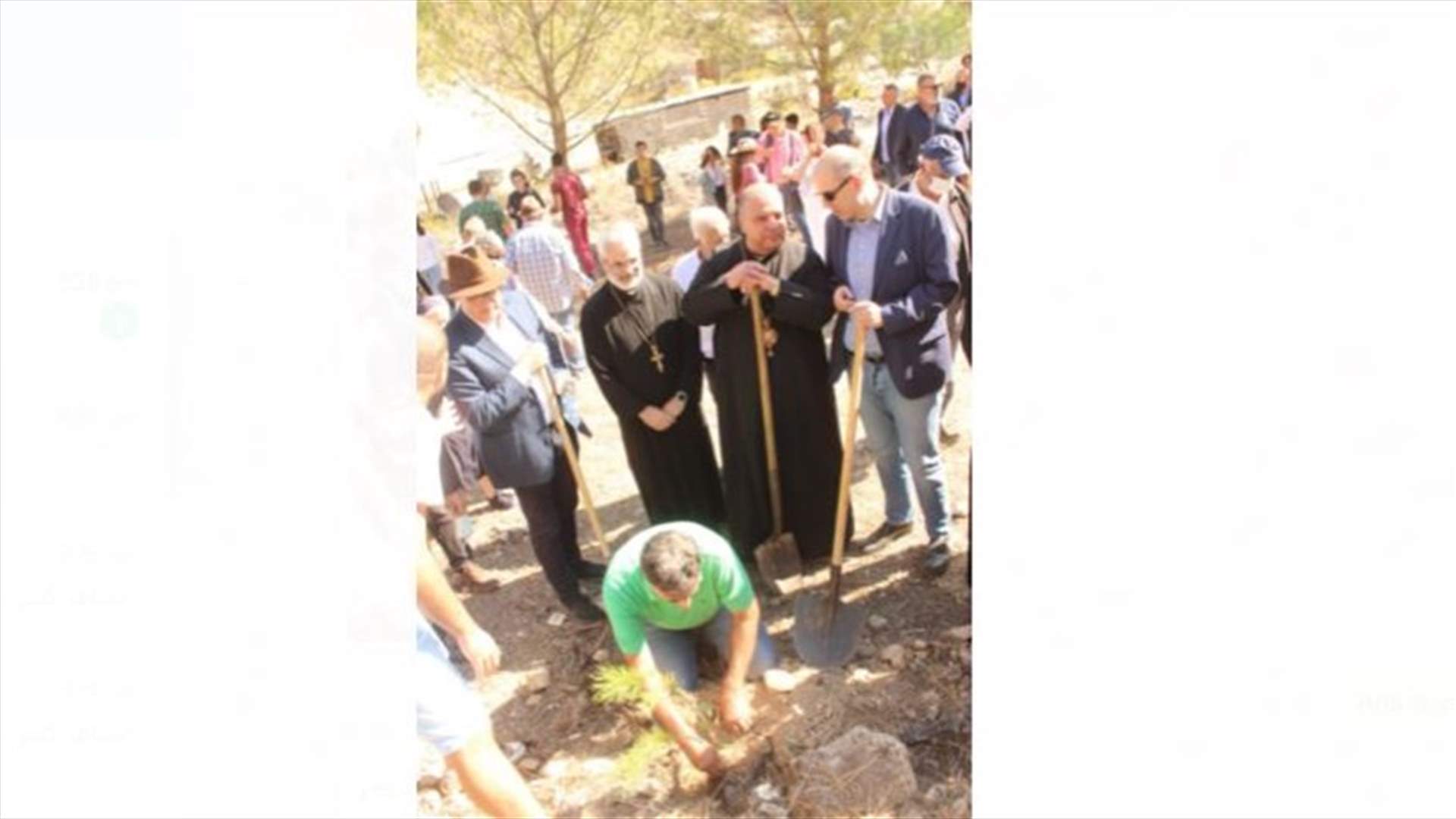 مطران زحلة الجديد يفتتح نشاطه في لبنان بالزراعة في لبعا مع مدير عام الزراعة ومطارنة صيدا