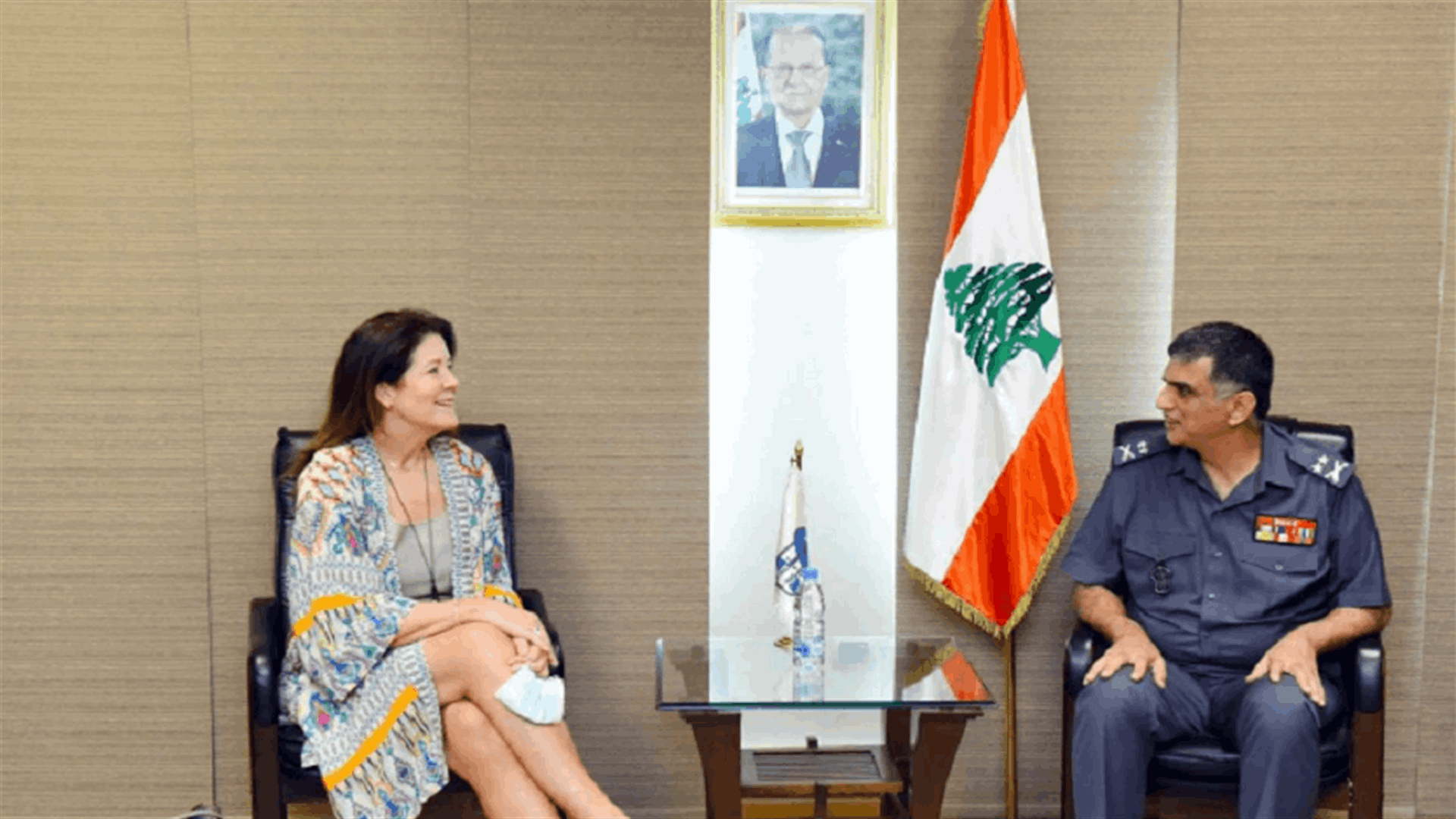 عثمان استقبل شيا... وتأكيد استمرار تقديم الدعم والمساعدات الأميركية لقوى الأمن
