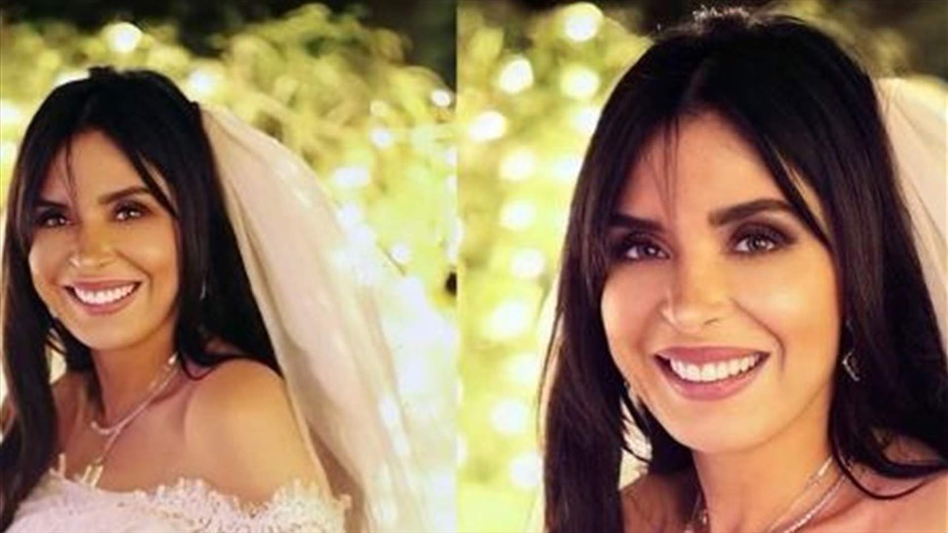الراقصة دينا بفستان الزفاف وتتلقى التهاني... فهل تزوّجت للمرّة العاشرة؟