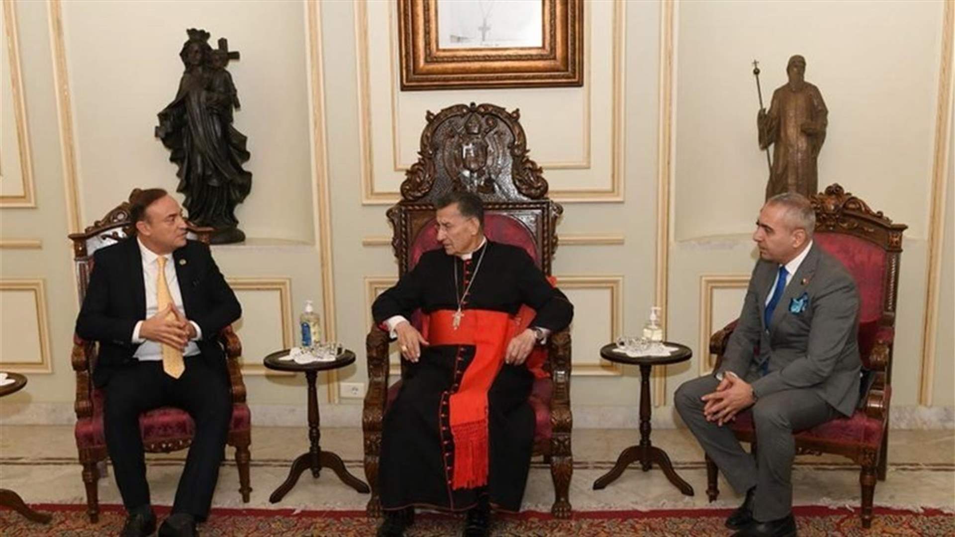 Patriarch Rahi meets Lebanon’s Ambassadors to KSA, Bahrain