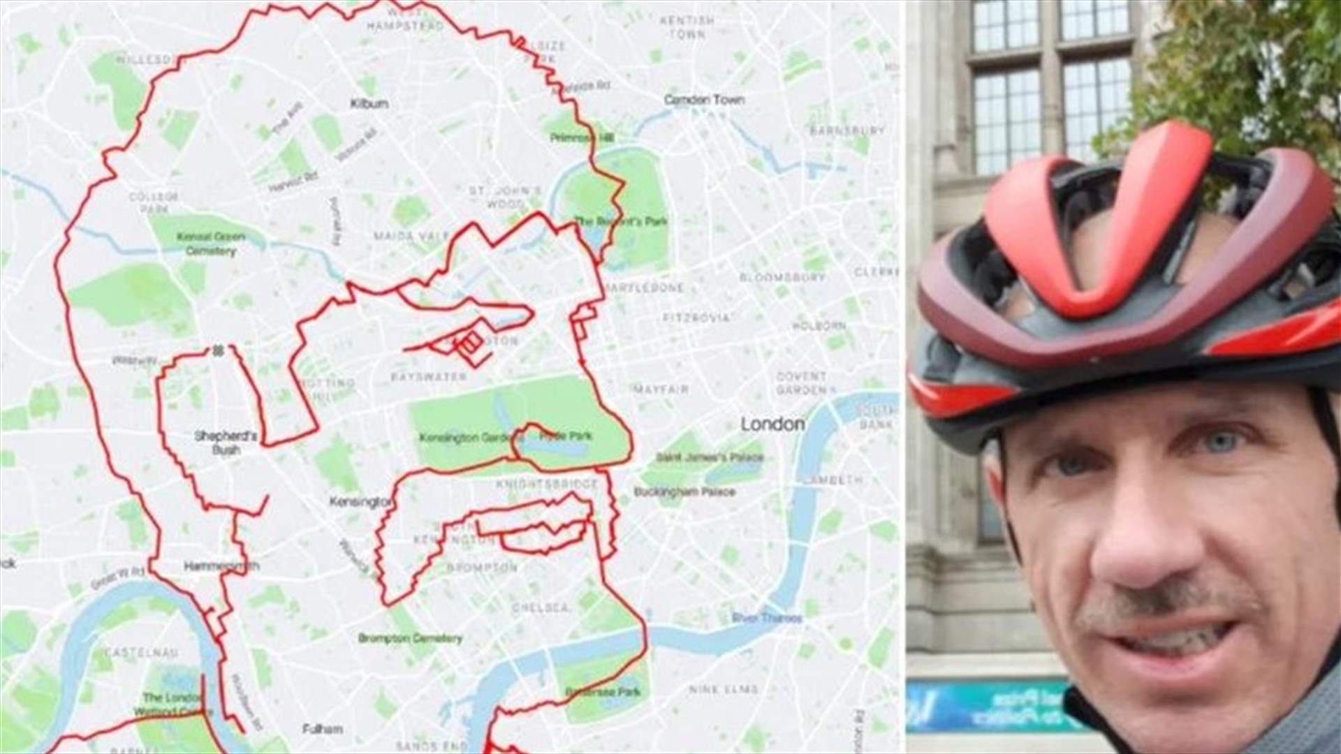 &quot;الدرّاج بيكاسو&quot; يرسم صورة ضخمة لرجل بشارب على نظام GPS ويدخل موسوعة غينيس (صورة)
