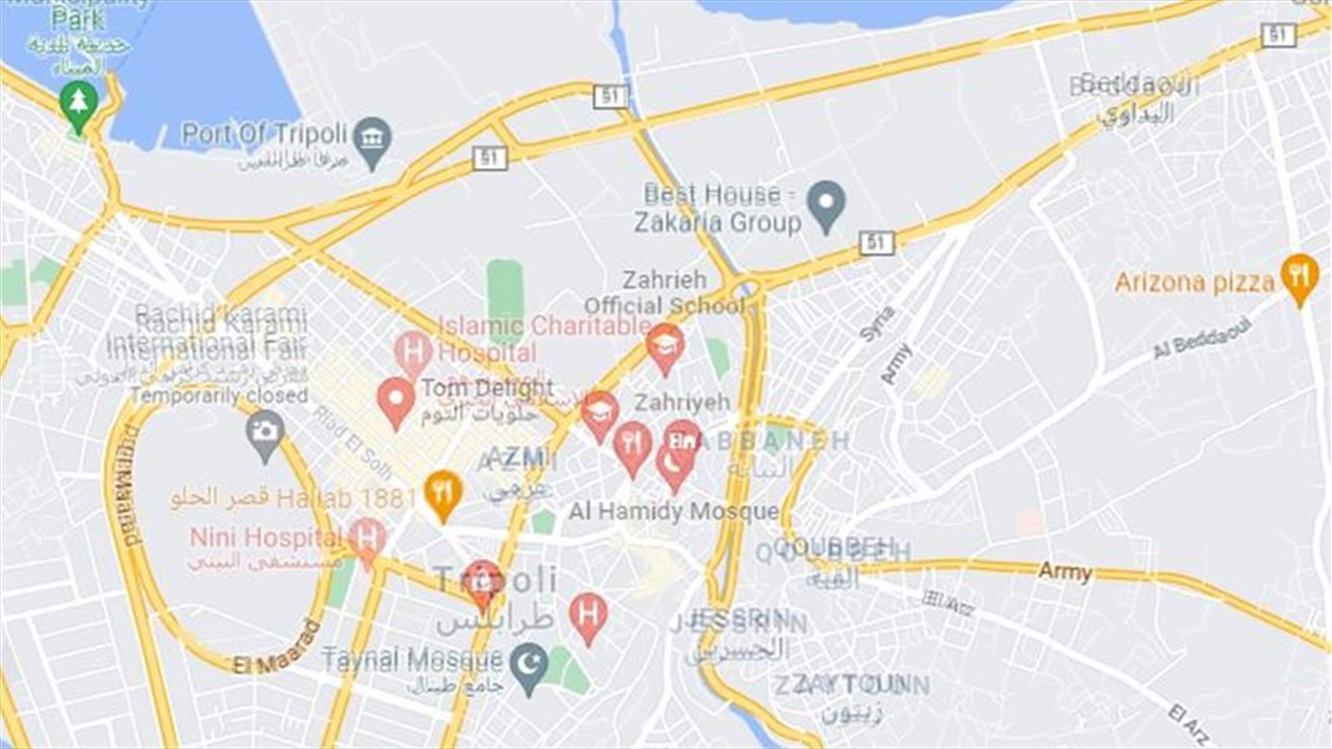 قتيل وجريح بتبادل لاطلاق النار بين شبان في الزاهرية في طرابلس