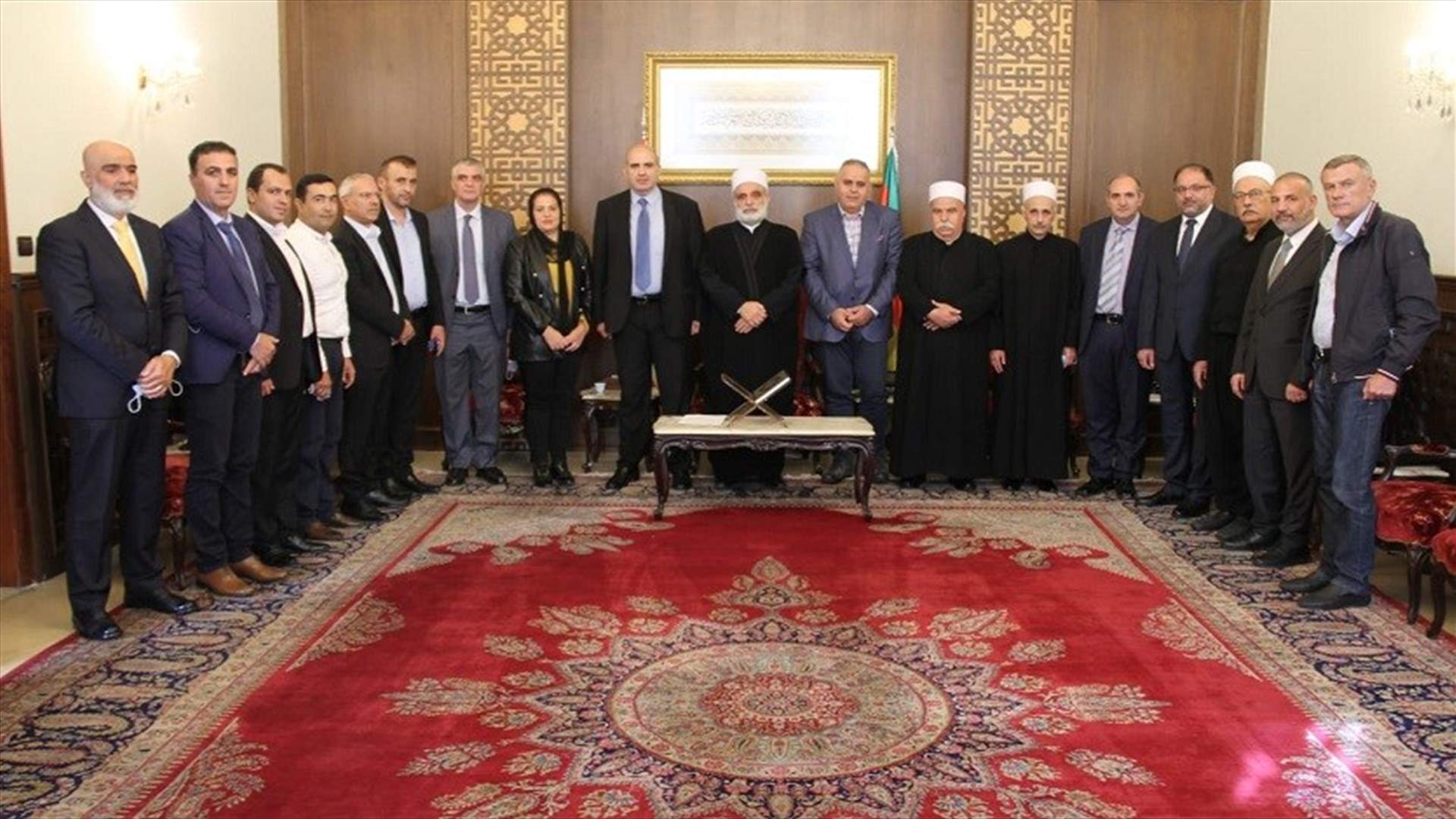 أبي المنى بحث مع لحود في استثمار أراضي الأوقاف