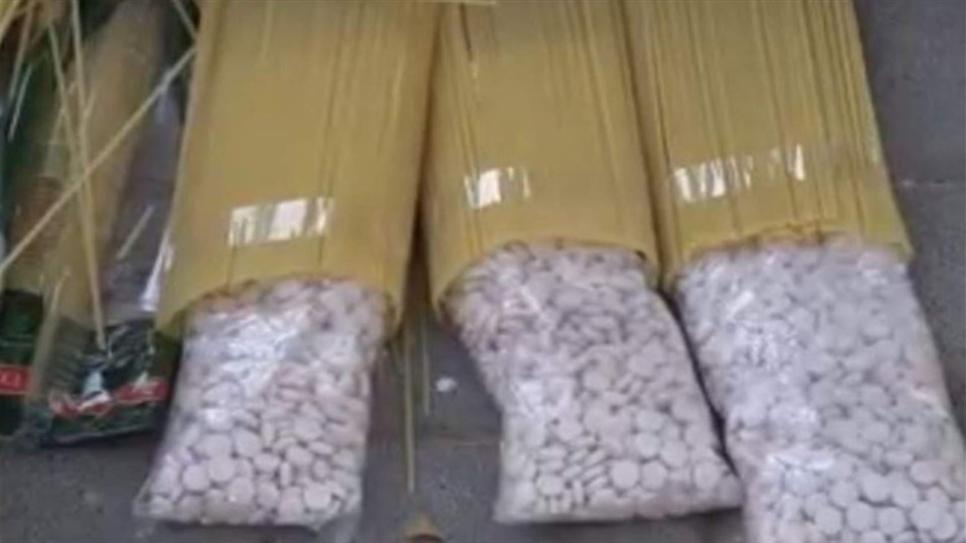 سوريا أعلنت إحباط عملية تهريب حبوب كبتاغون داخل أكياس معكرونة