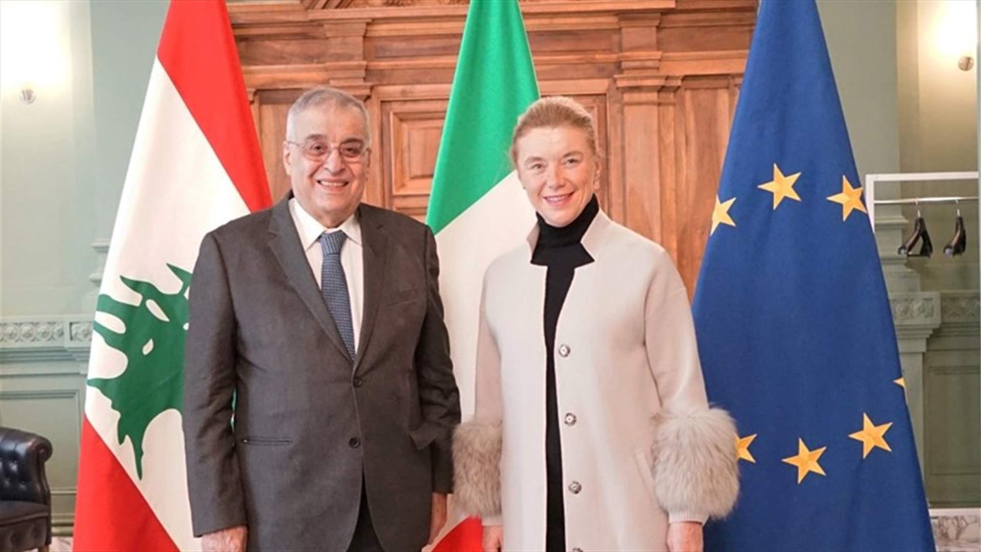 بو حبيب التقى في روما رئيسة اجهزة الاستخبارات وقائد القوات المسلحة الايطالية