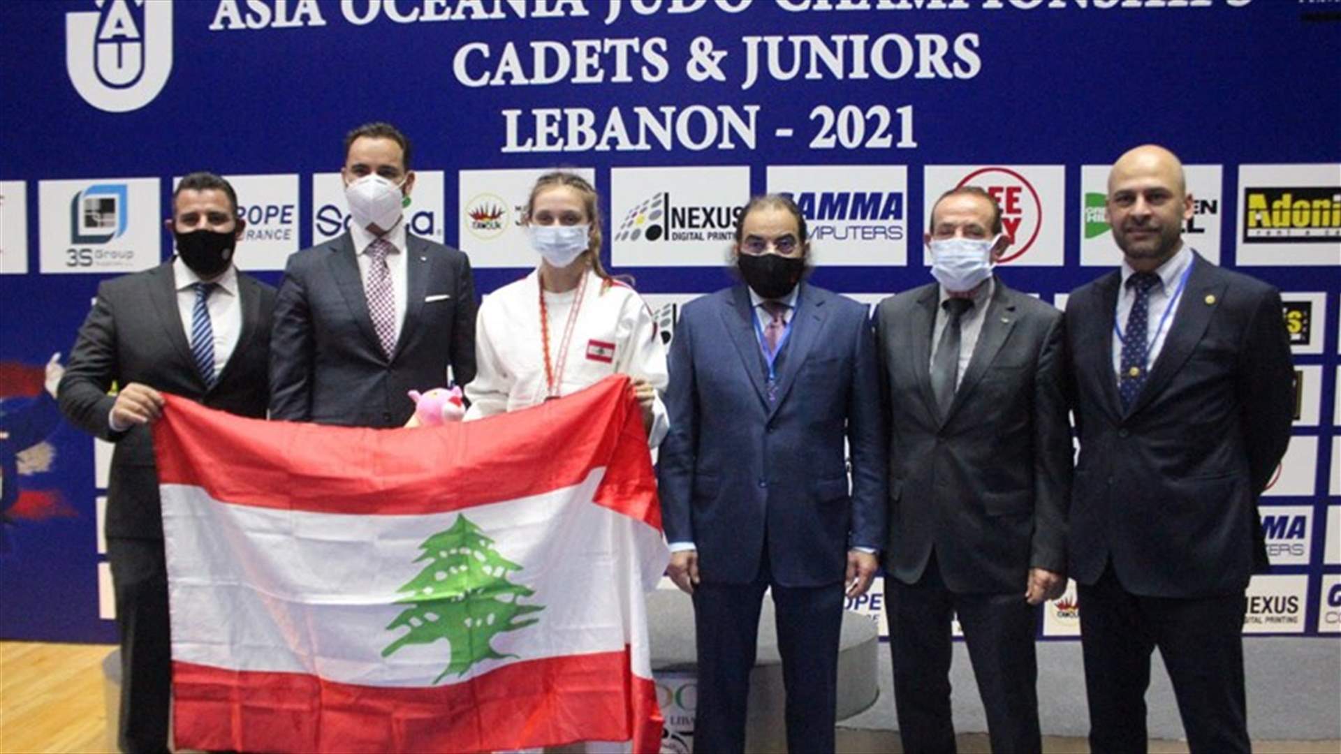 ميدالية برونزية للبنانية أكويلينا الشايب في بطولة آسيا وأوقيانيا في الجودو