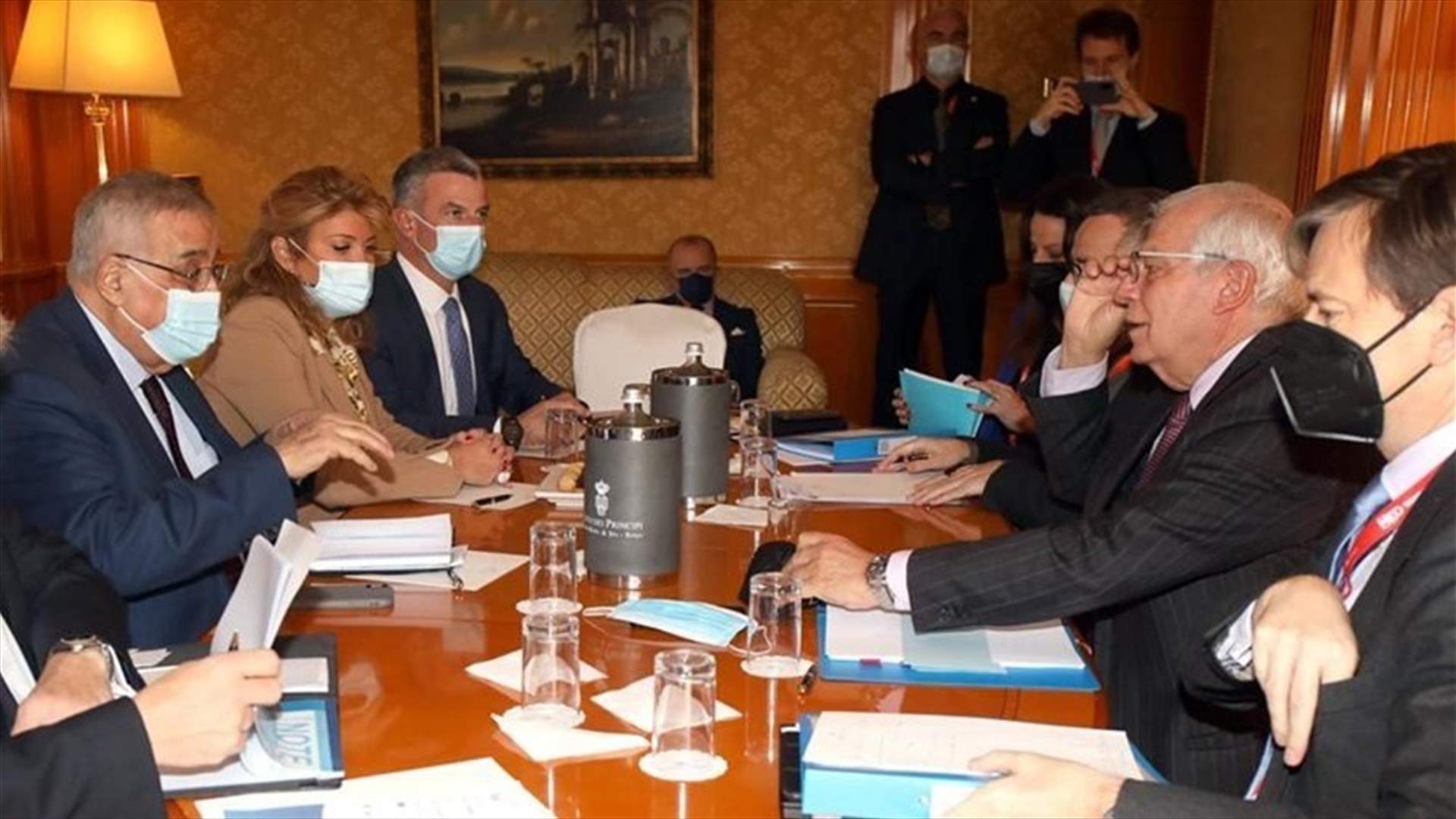Minister Bou Habib partakes in Rome Mediterranean Conference, meets Borrell-[PHOTO]