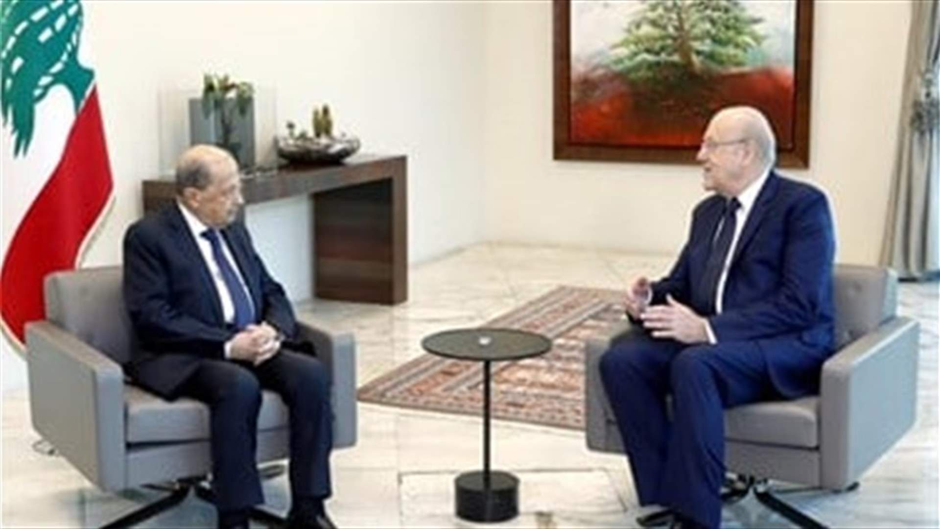 President Aoun meets Prime Minister Mikati
