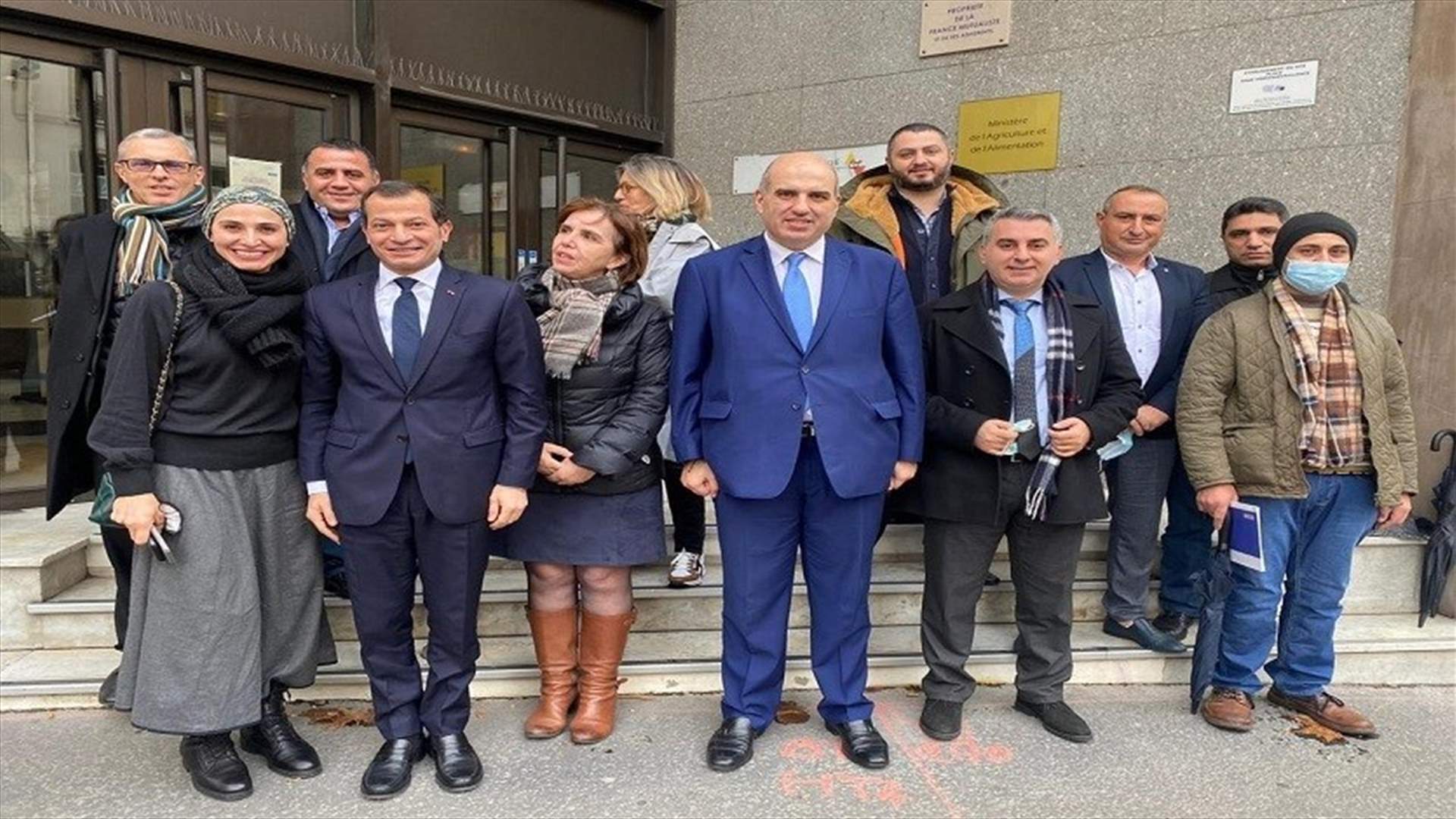 المدير العام لوزارة الزراعة بحث في فرنسا مجالات التعاون الزراعي