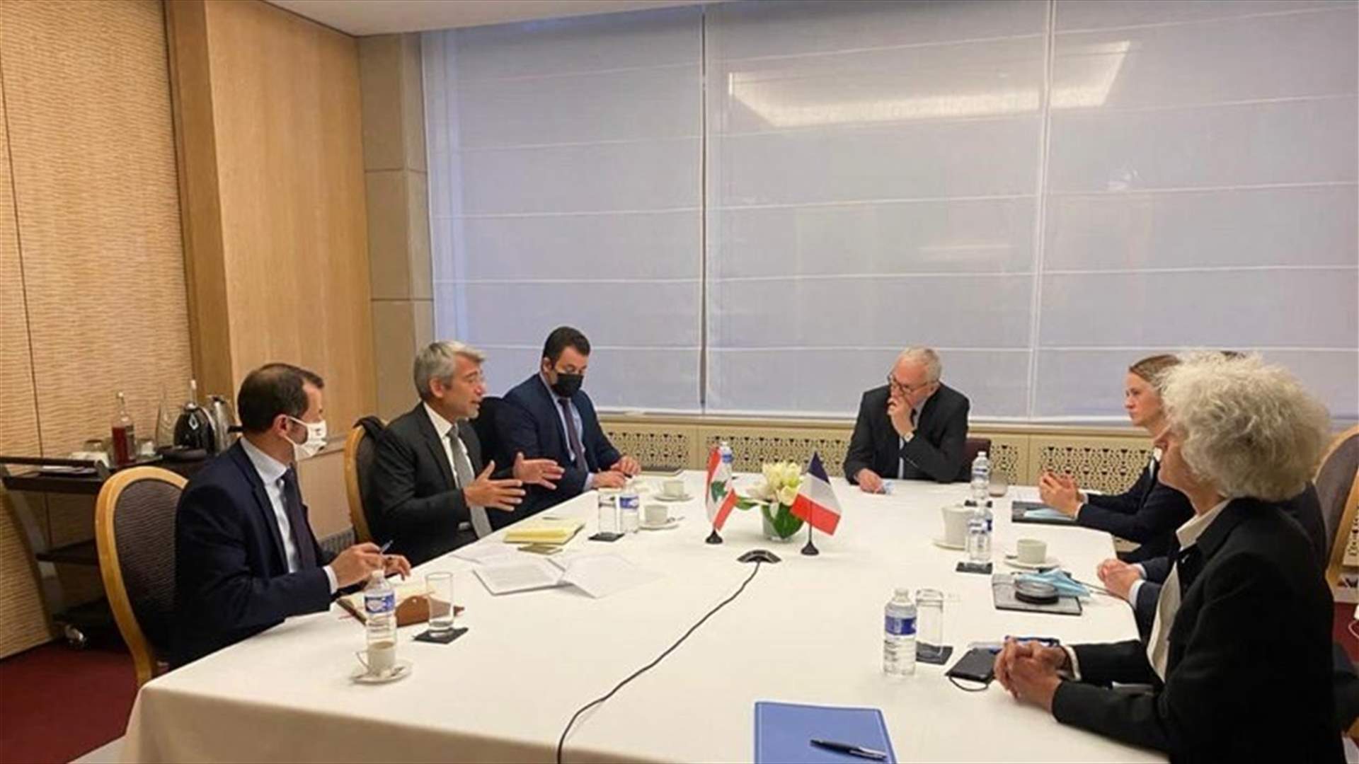 Energy Minister Fayad meets CEO of Electricit&eacute; de France