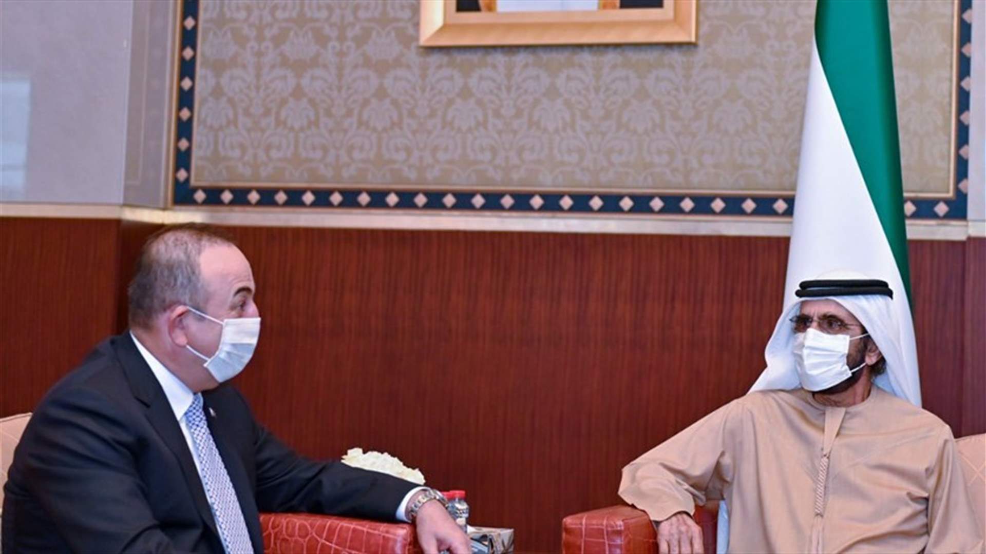محمد بن راشد إلتقى وزير الخارجية التركي... ماذا ناقشا؟
