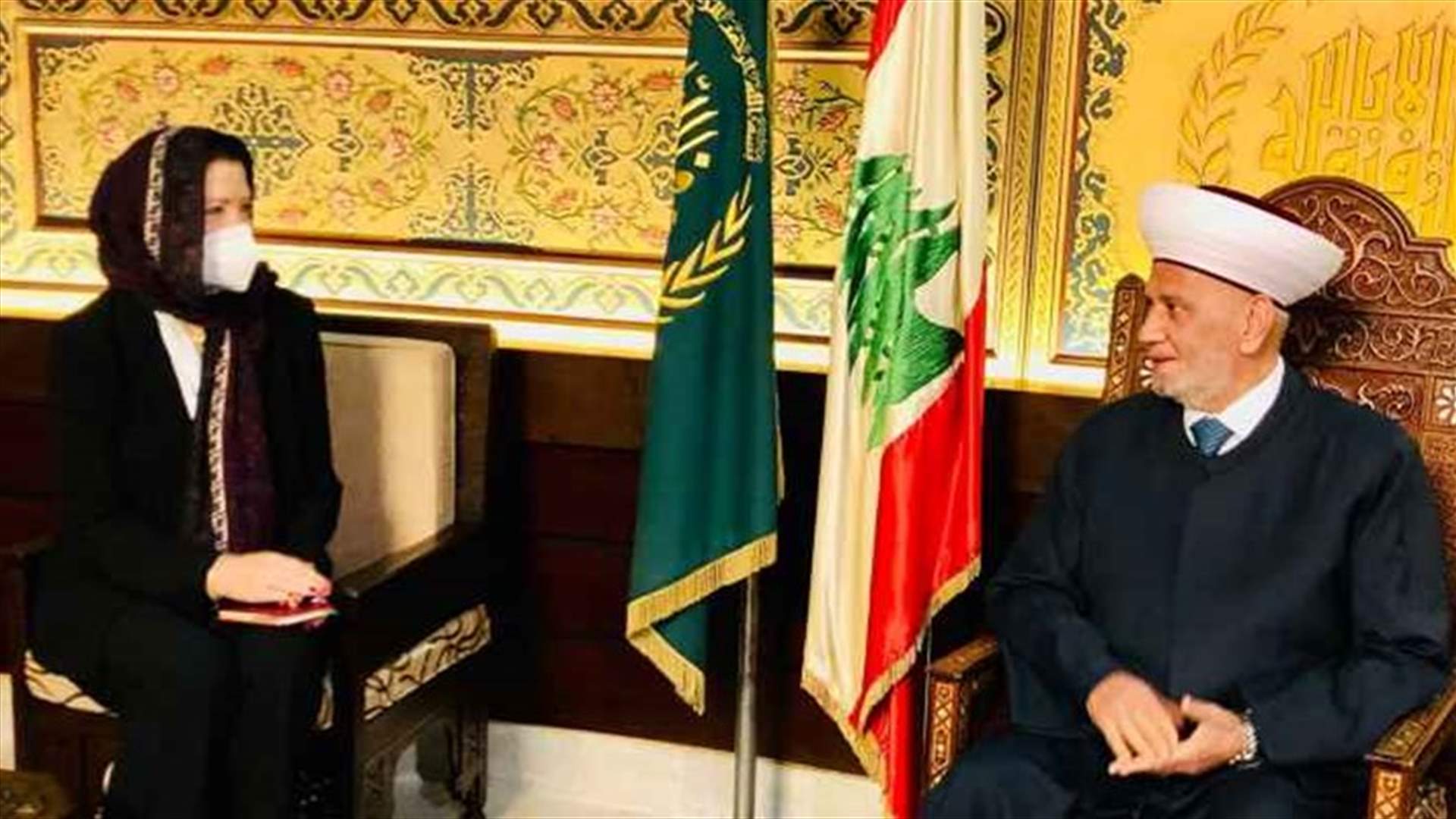 المفتي دريان يؤكد خلال لقائه شيا حرصه على العلاقات الأخوية مع الدول العربية الشقيقة