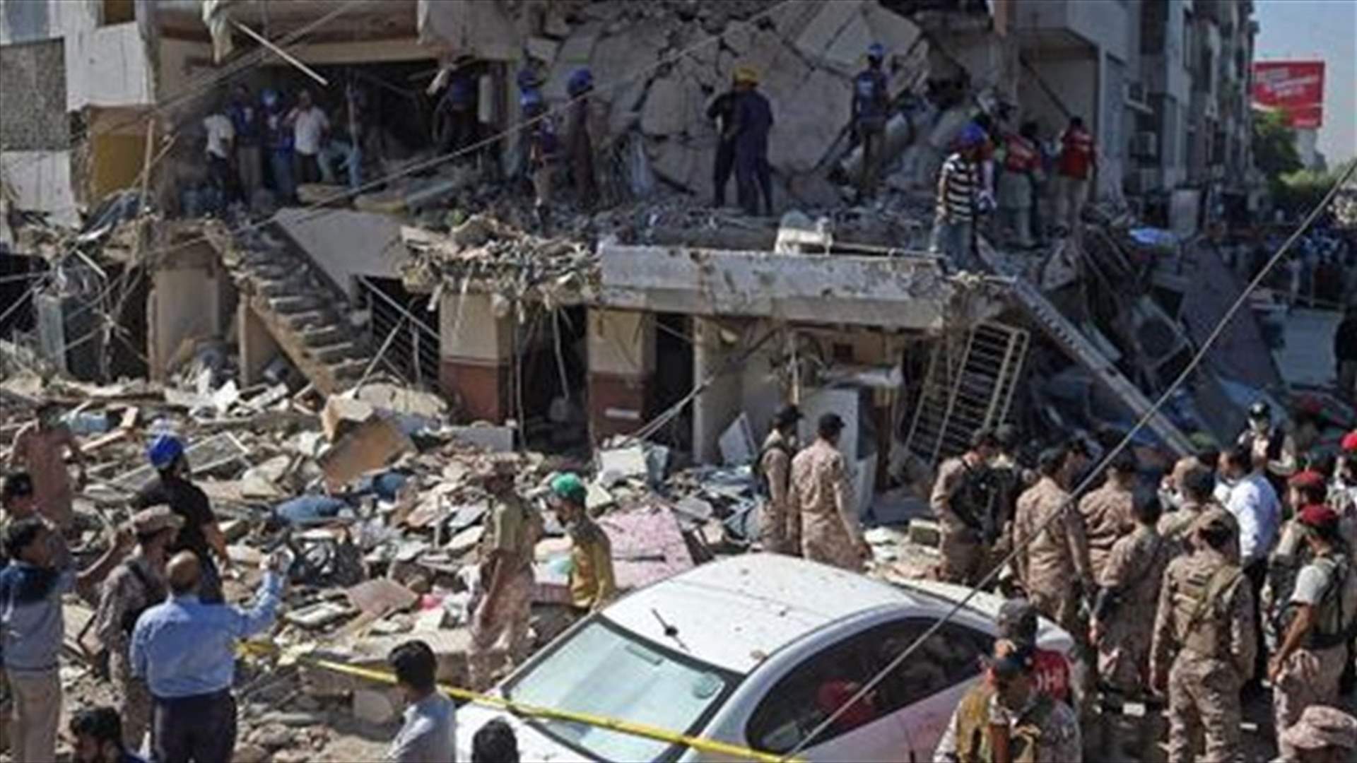 12 قتيلا على الاقل بانفجار ناجم عن تسرب غاز في مدينة كراتشي بجنوب باكستان