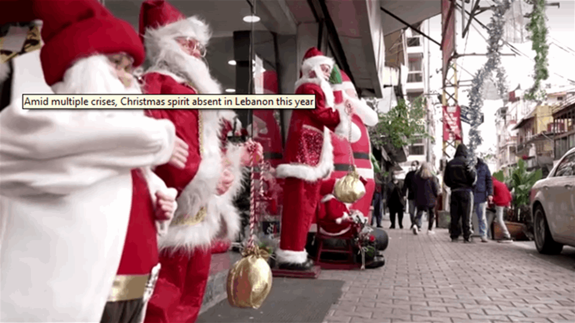 Amid multiple crises, Christmas spirit absent in Lebanon this year
