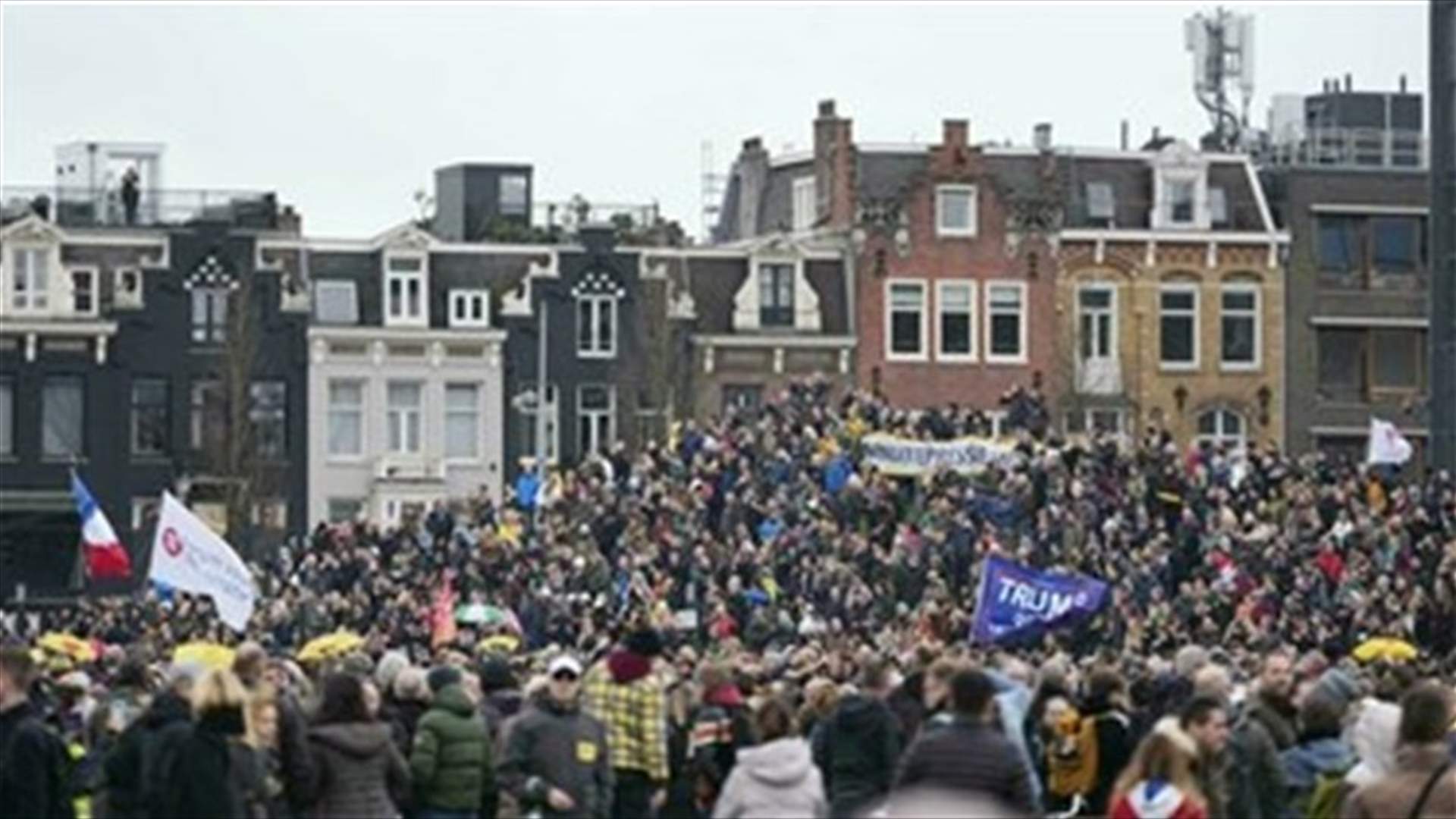 Dutch police disperse anti-lockdown protesters in Amsterdam
