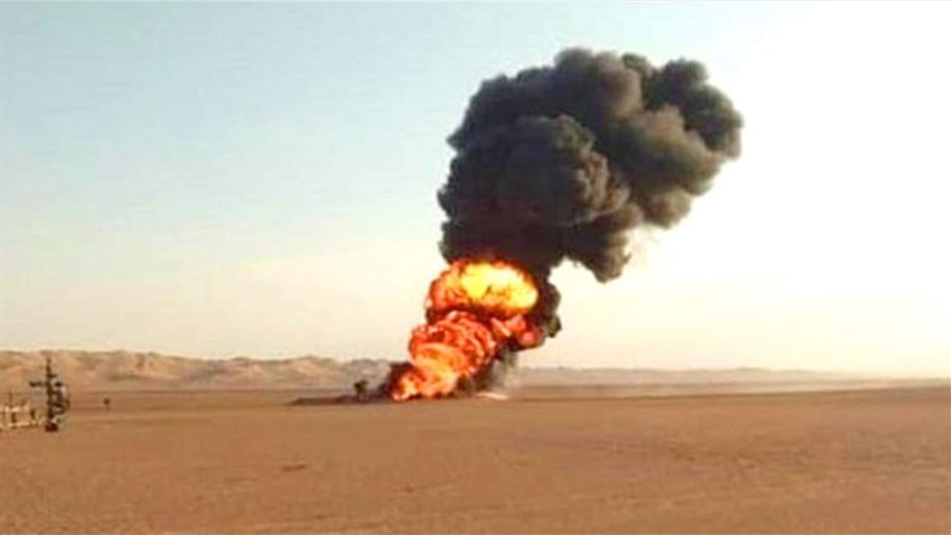 تفجير أنبوب للنفط الخام في شبوة بجنوب اليمن