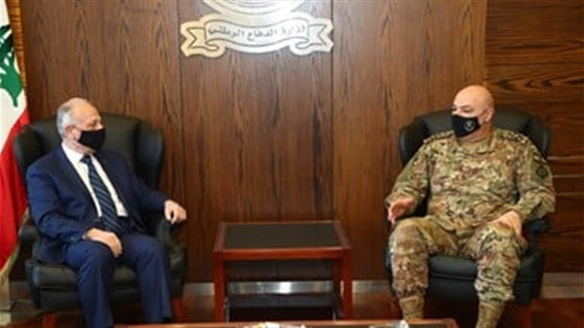 Defense Minister Selim meets with LAF Commander Aoun