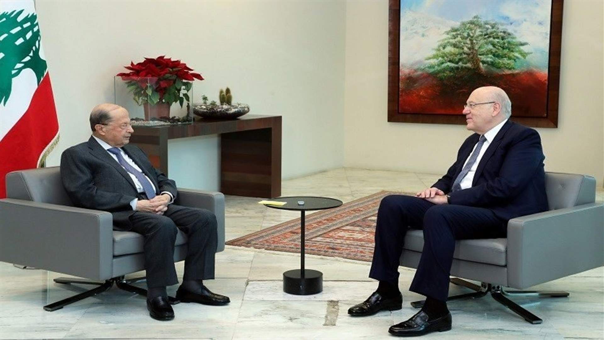 PM Mikati says fruitful meeting held with President Aoun