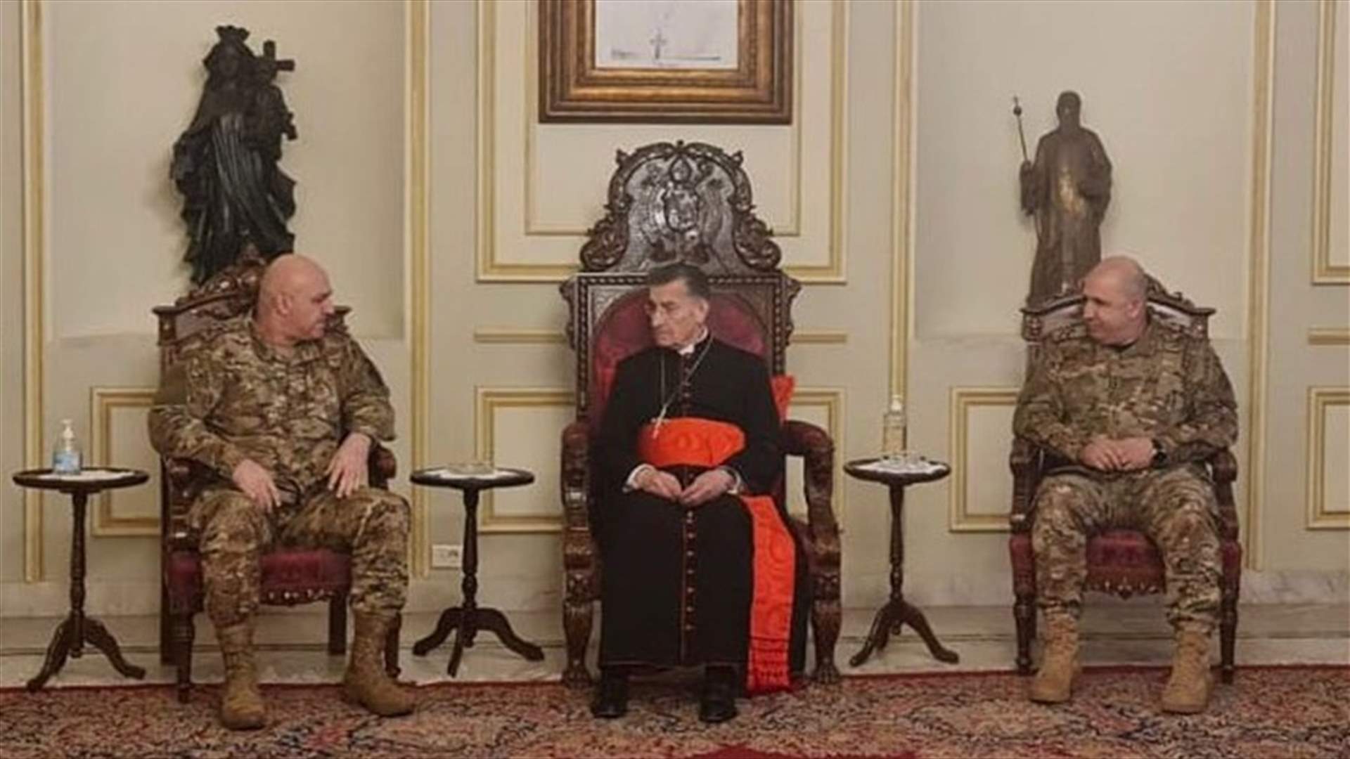 الراعي التقى قائد الجيش وغريو... &quot;من غير المقبول وضع عراقيل أمام الحكومة&quot;