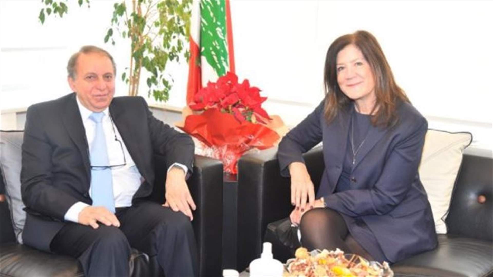 وزير المهجرين عرض مع السفيرة الأميركية الأوضاع الراهنة
